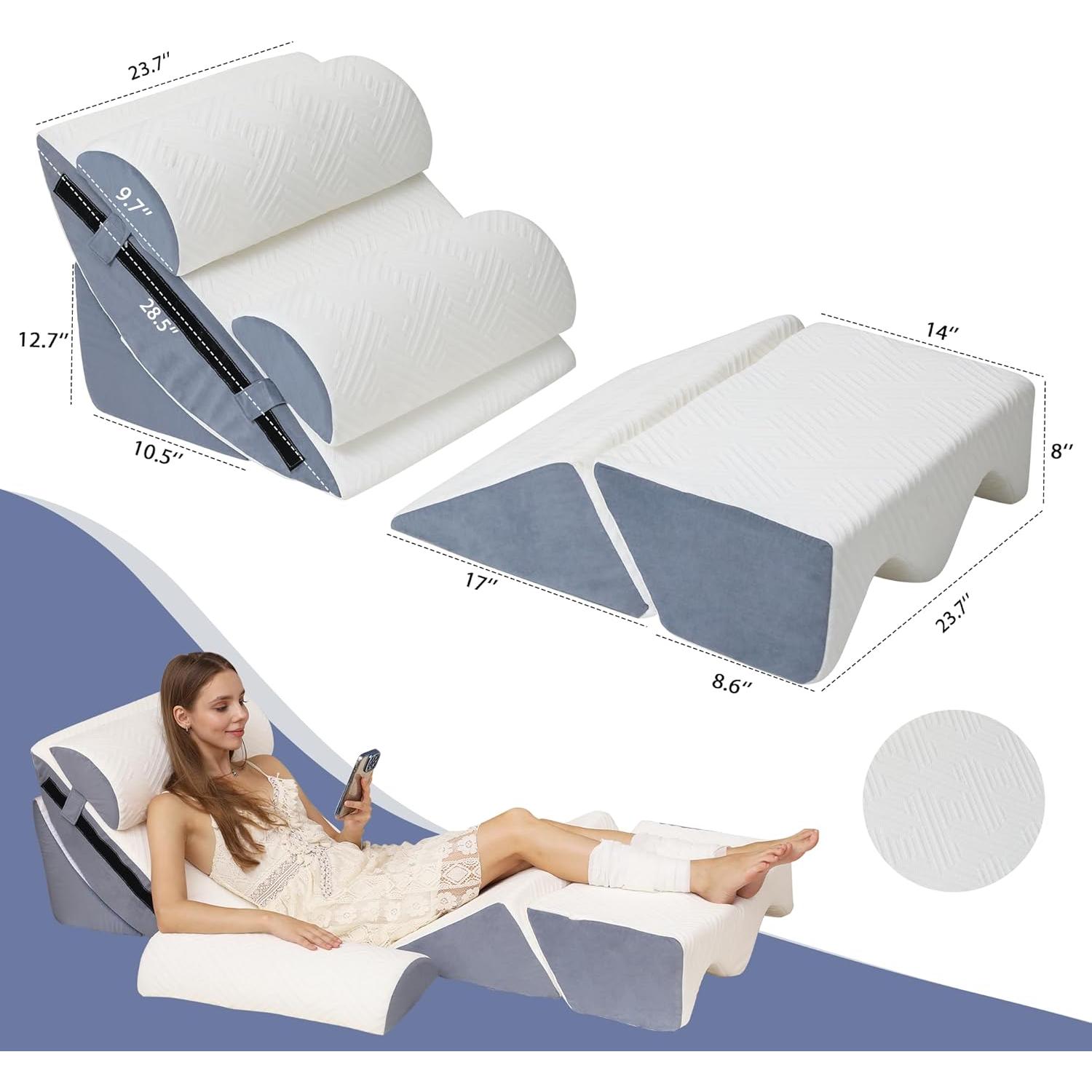 Juego de 6 almohadas ortopédicas Acxseo para recuperación y reflujo