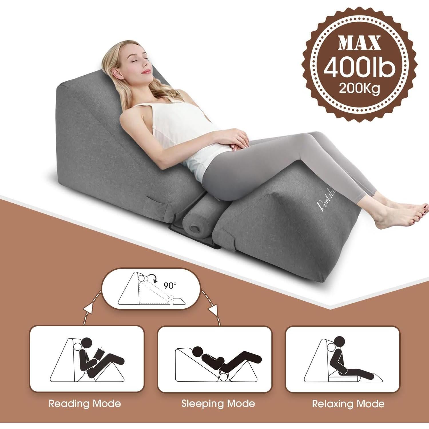 Cojín Inflable Portabuddy en Forma de Cuña Ajustable 0-90°