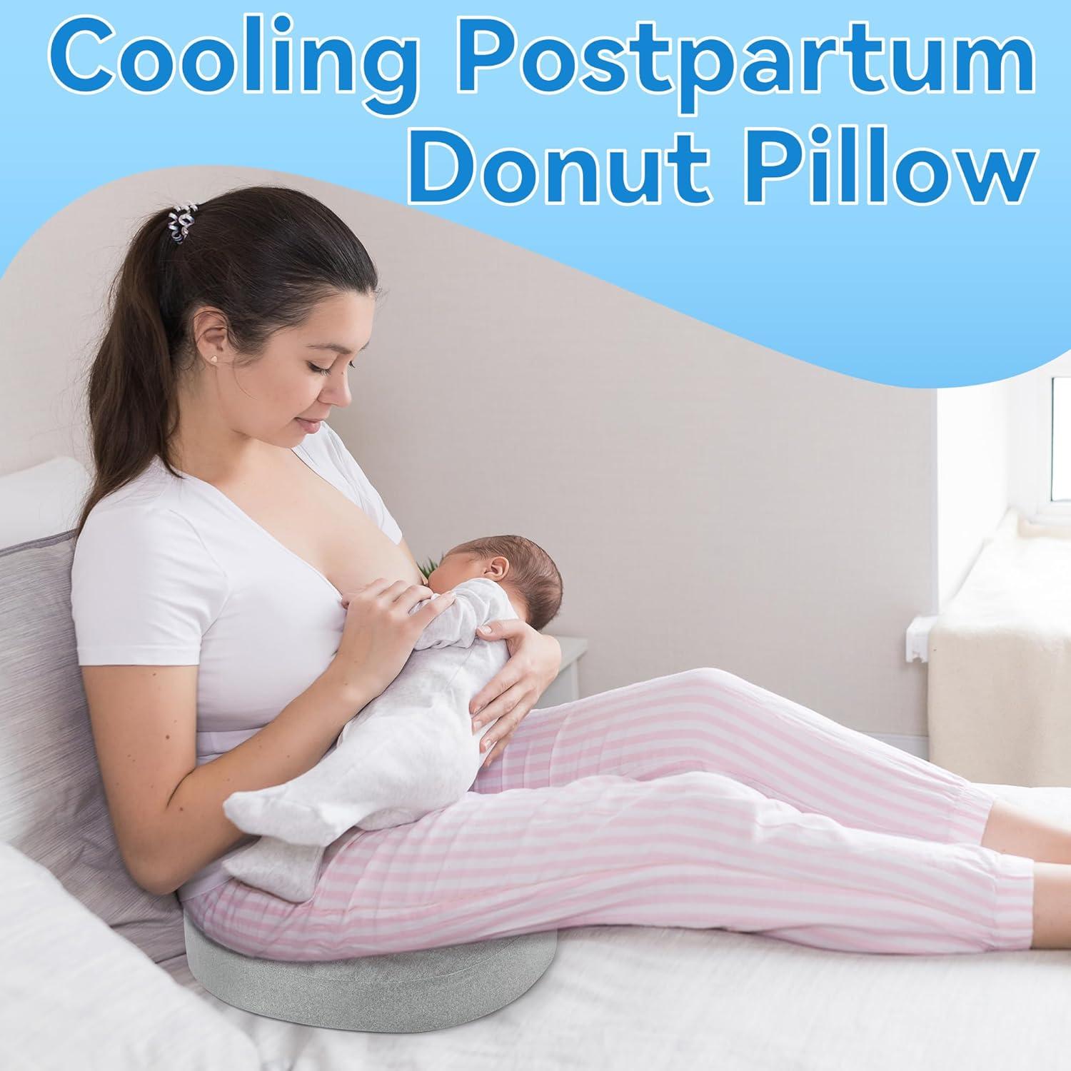 Almohada Donut Refrigerante HOMBYS para Postparto 3 en 1