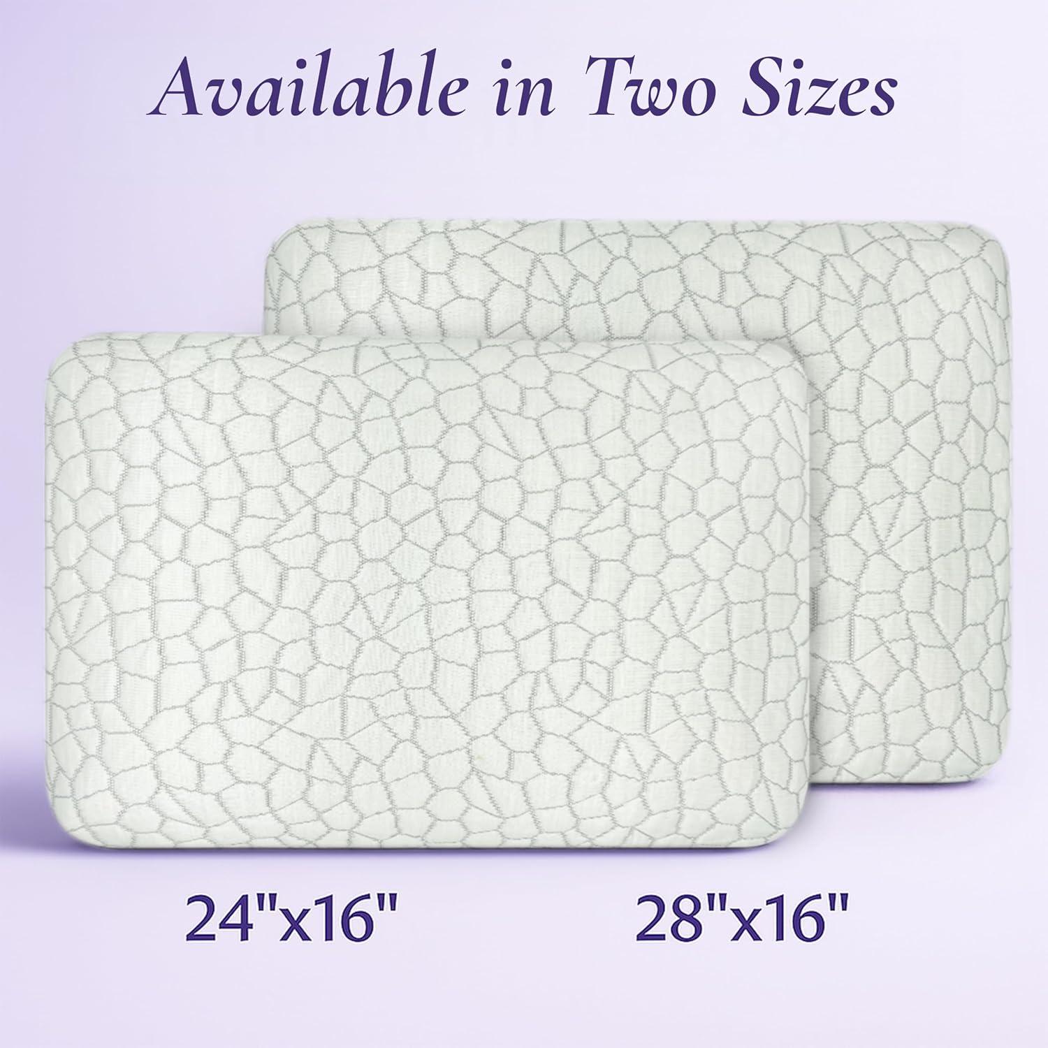 Almohadas de Espuma Viscoelástica OMEO 2 Pack con Lavanda 71x41cm