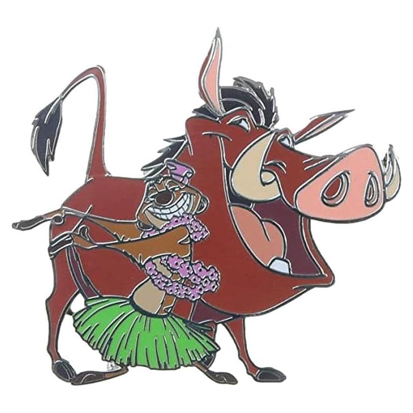 Pin de Disney El Rey León Pumbaa y Timon Hula