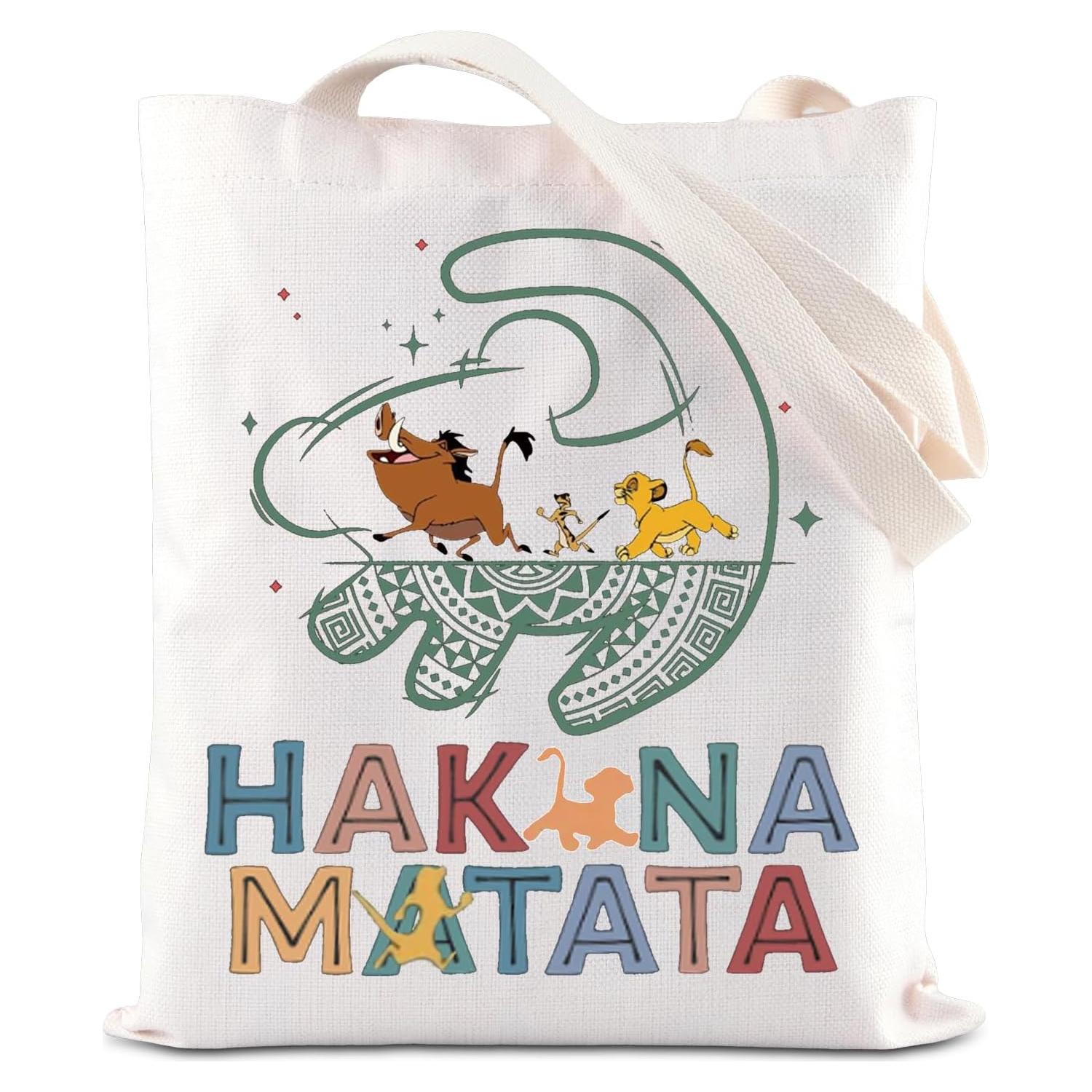 Bolsa de Mano de Lona ENSIANTH León 37.8x34.8cm Reutilizable