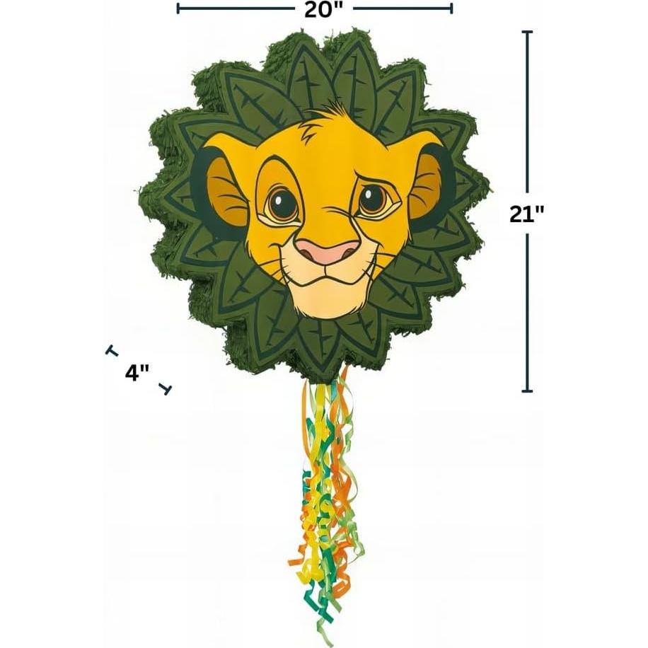 Piñata de Cuerda de Tirón Disney El Rey León 3D 19x28 cm