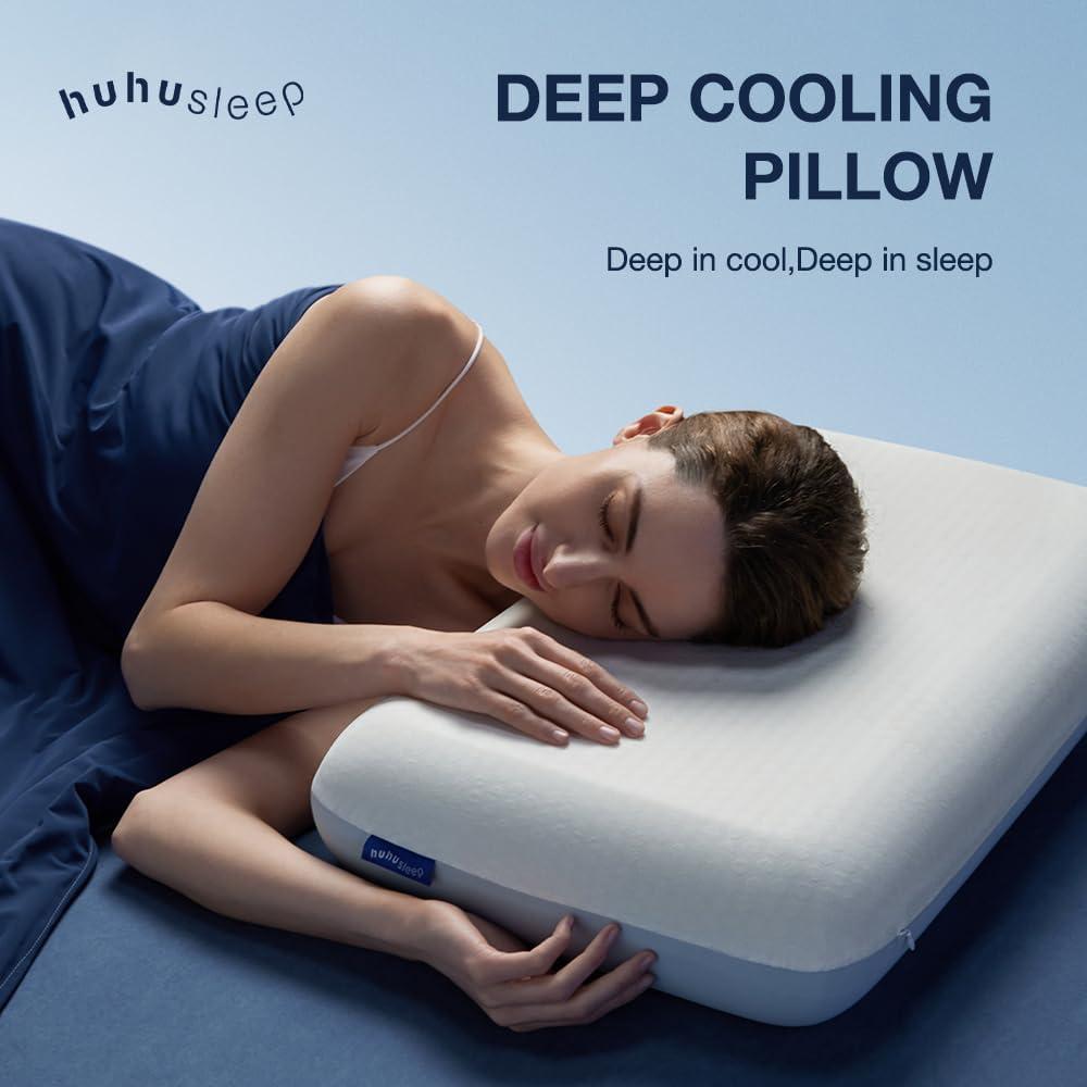 Almohada Enfriadora Huhu Sleep Estándar 61x41 cm Espuma Memoria