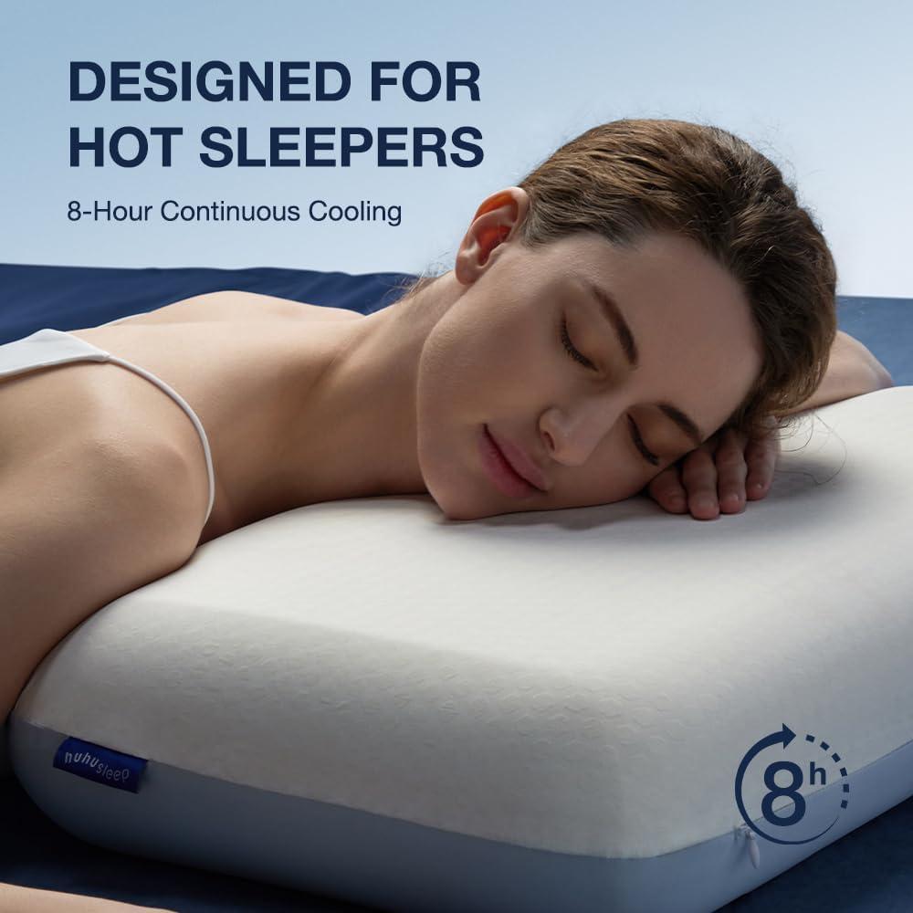 Almohada Enfriadora Huhu Sleep Estándar 61x41 cm Espuma Memoria