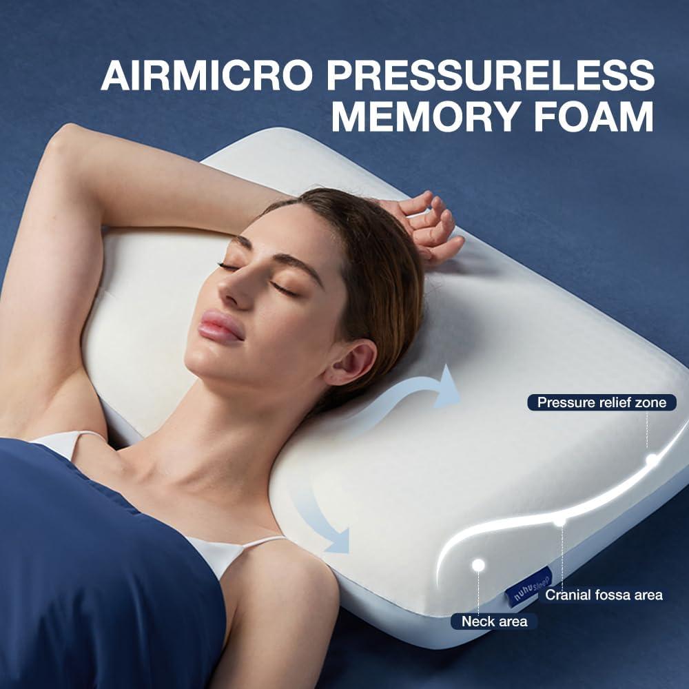 Almohada Enfriadora Huhu Sleep Estándar 61x41 cm Espuma Memoria