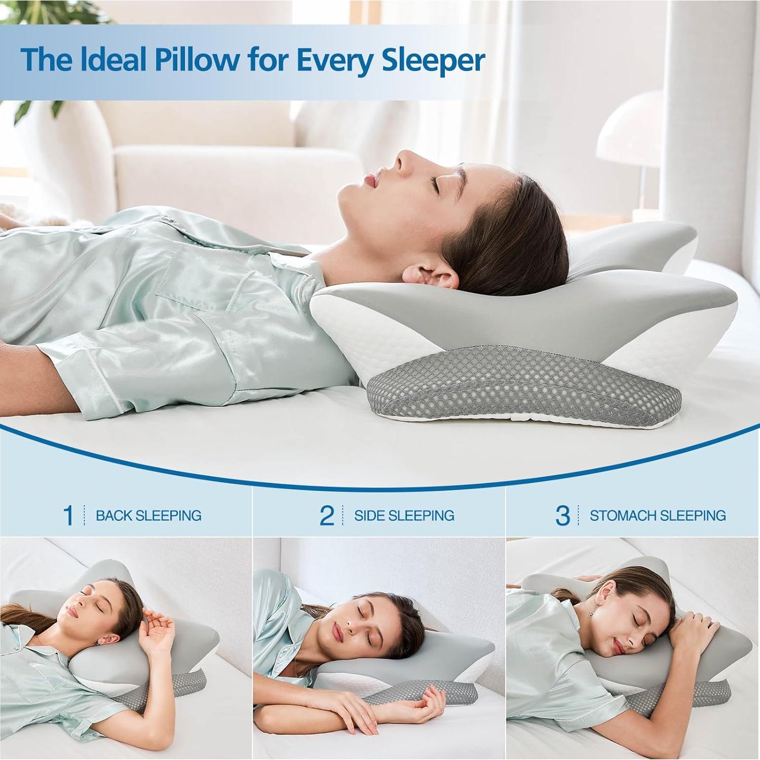 Almohada Cervical Ergonómica Krightlink Espuma Viscoelástica