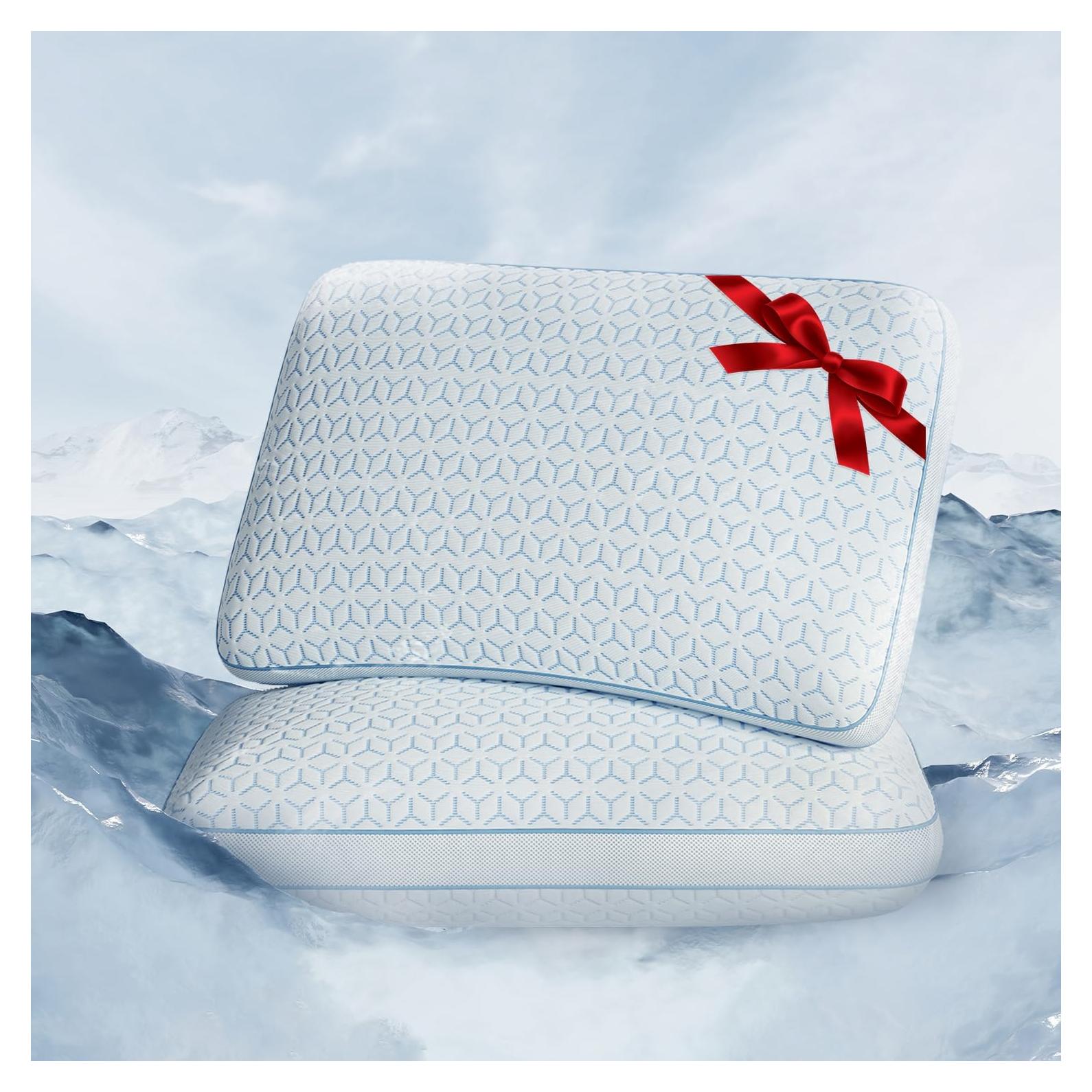 Almohadas Refrigerantes Sweetnight, Juego de 2 Queen Espuma Memoria