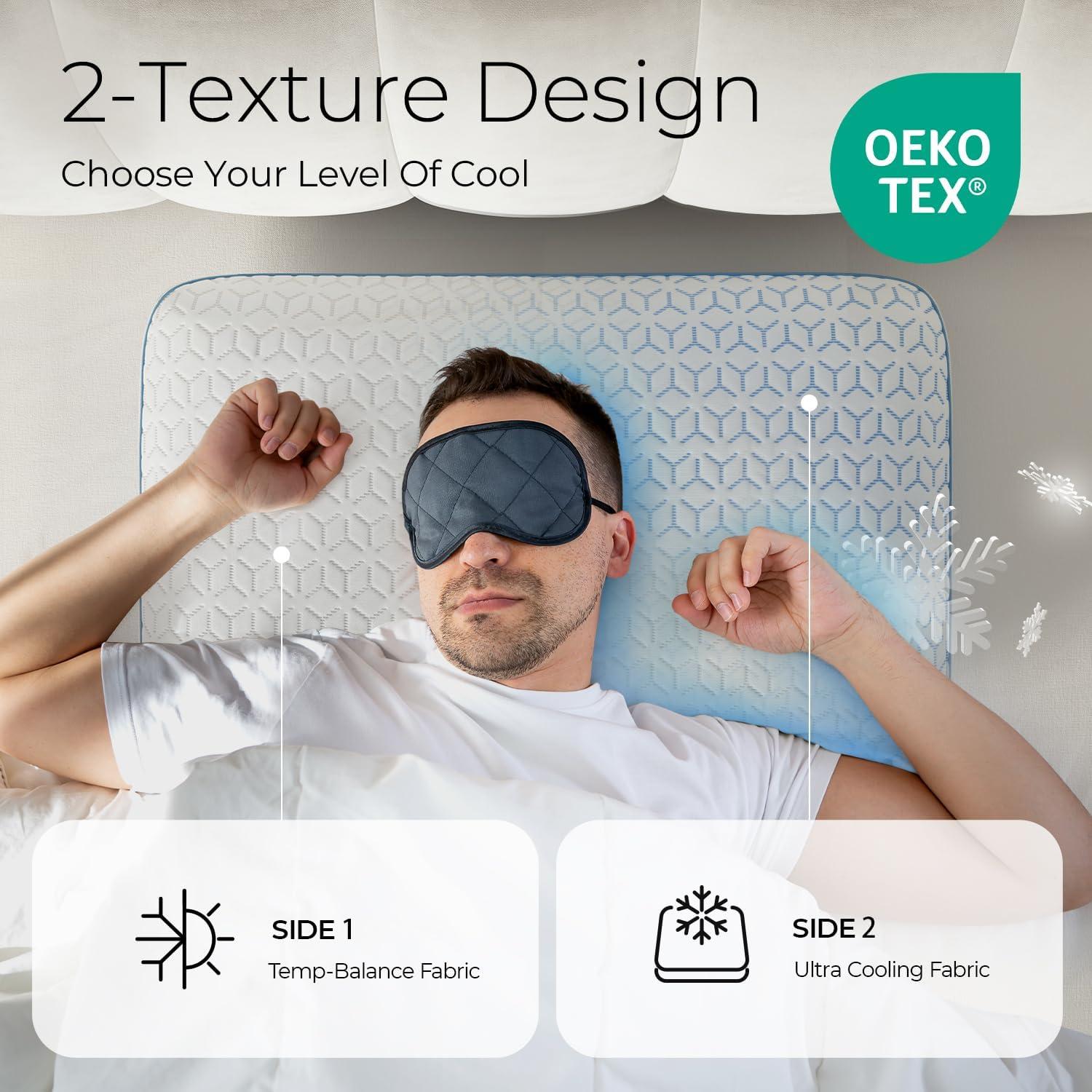 Almohadas Refrigerantes Sweetnight, Juego de 2 Queen Espuma Memoria