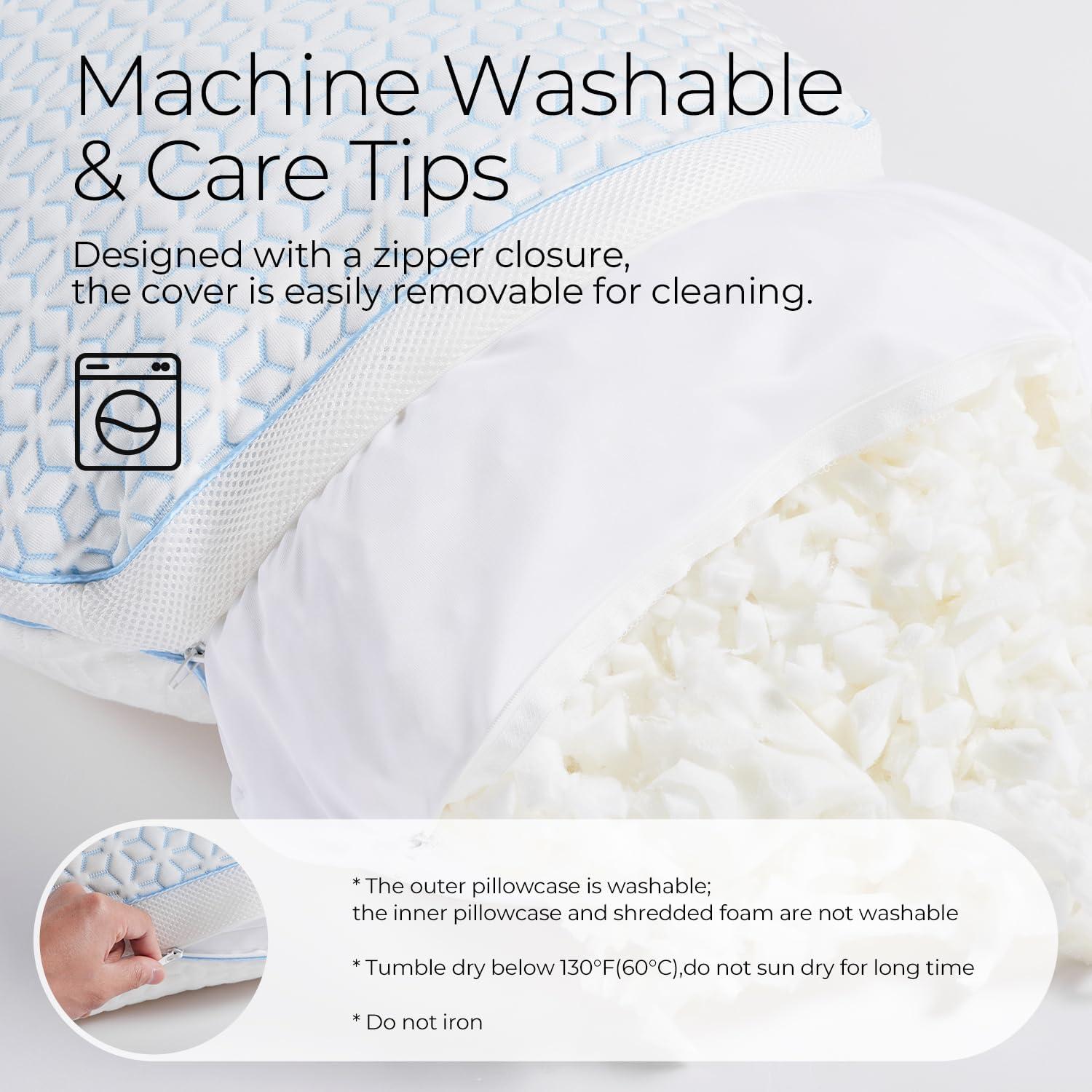 Almohadas Refrigerantes Sweetnight, Juego de 2 Queen Espuma Memoria