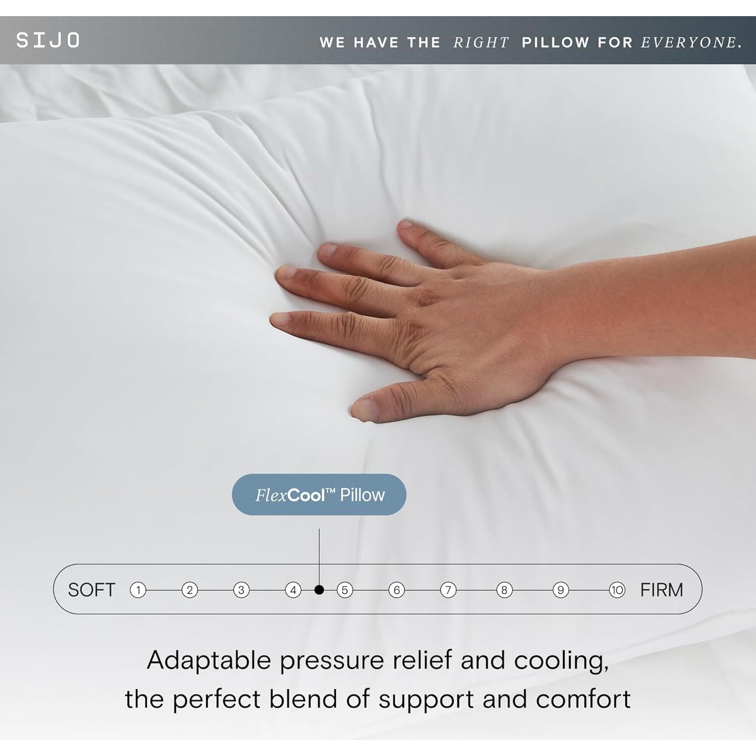 Almohada Ajustable Sijo FlexCool Reina Espuma Viscoelástica