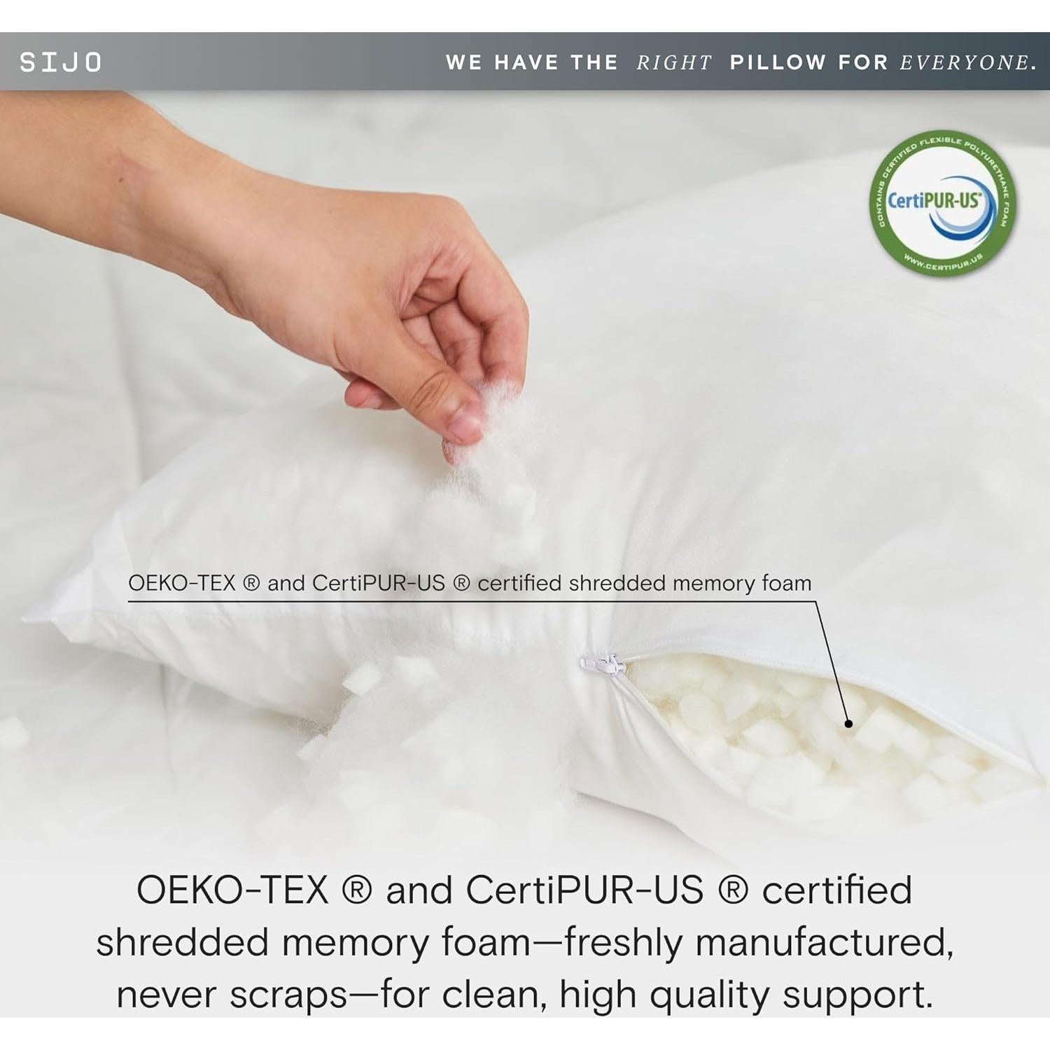 Almohada Ajustable Sijo FlexCool Reina Espuma Viscoelástica