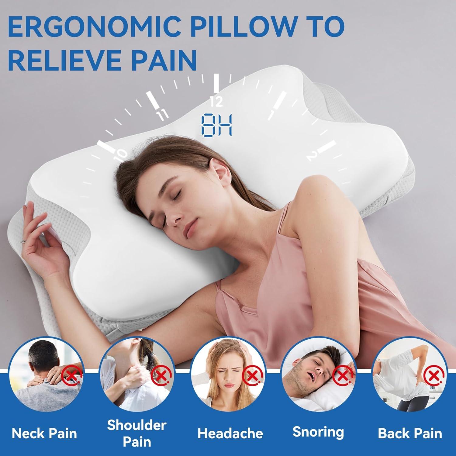 Almohada Cervical Ergonomica XPLINFUT Gris - Soporte Refrigerante