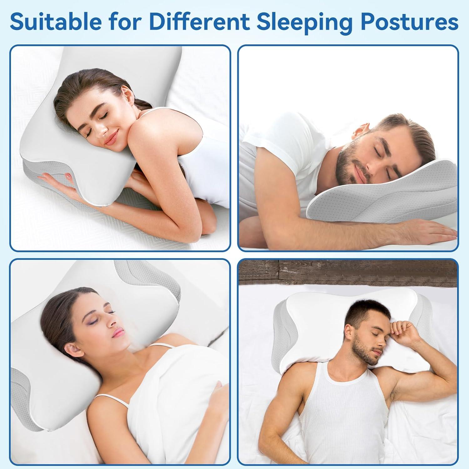 Almohada Cervical Ergonomica XPLINFUT Gris - Soporte Refrigerante