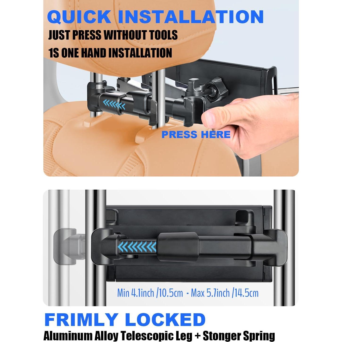 Soporte de Tablet para Reposacabezas SRMATE 360° Ajustable