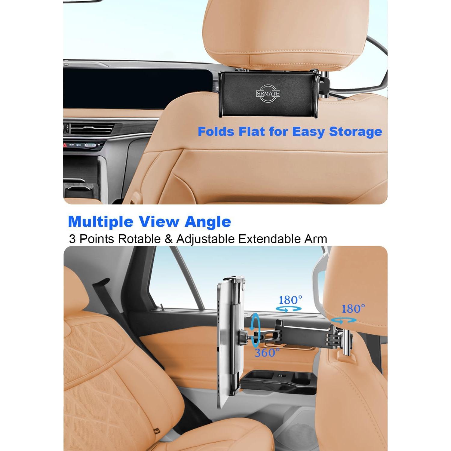 Soporte de Tablet para Reposacabezas SRMATE 360° Ajustable