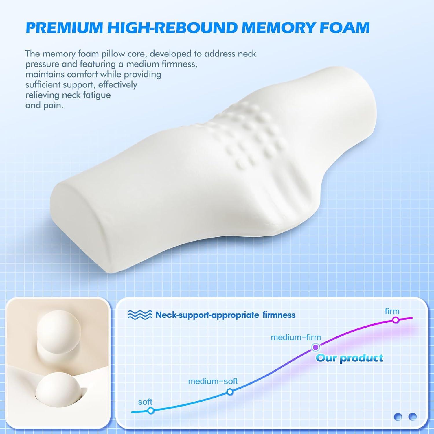 Almohada Cervical Pakanana Gris Oscuro Ergonomica 340g