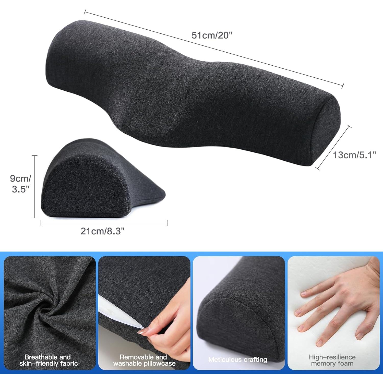 Almohada Cervical Pakanana Gris Oscuro Ergonomica 340g