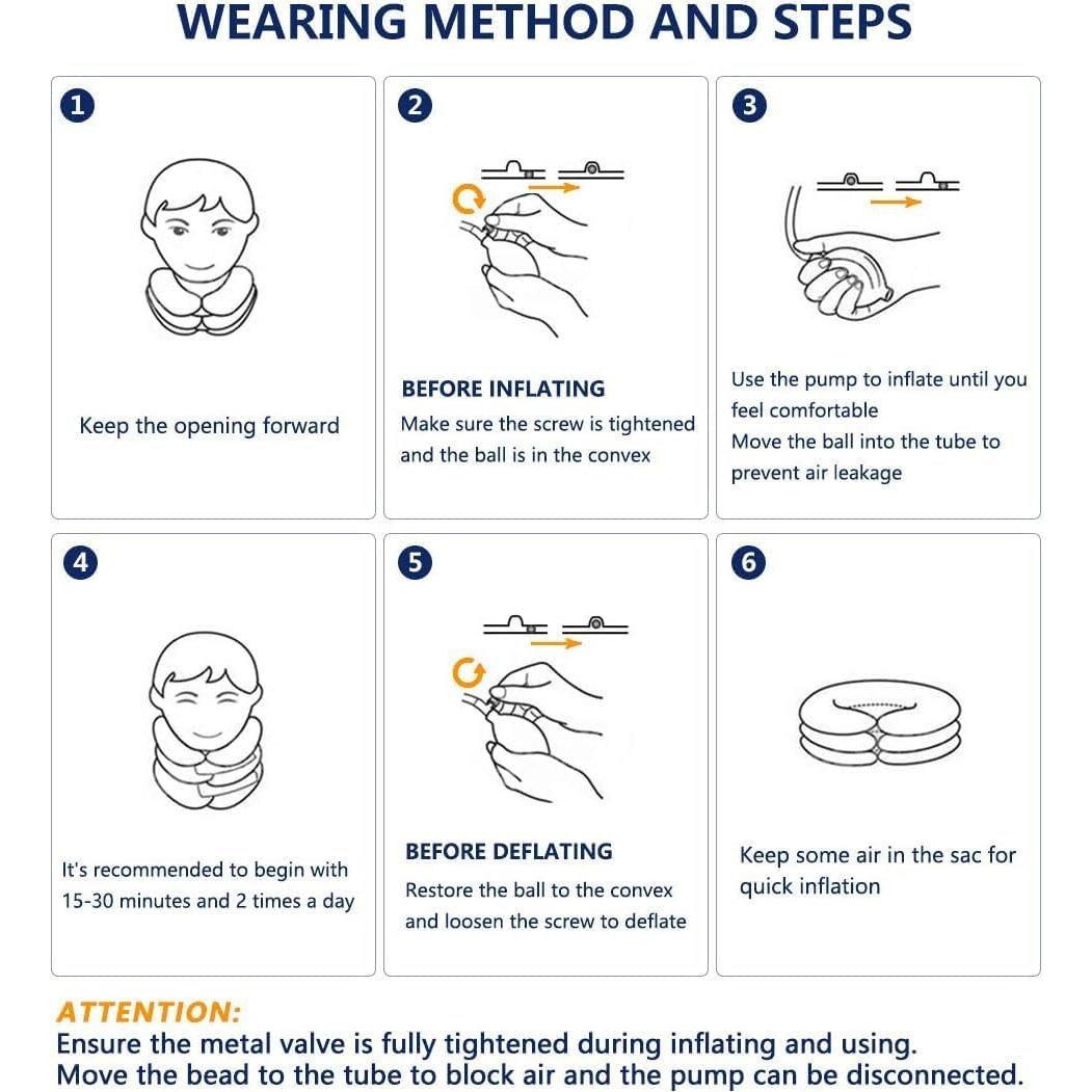 Dispositivo de tracción cervical S ajustable para dolor de cuello