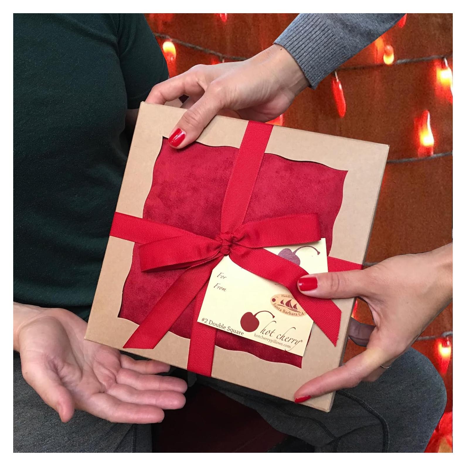 Almohada Térmica Hot Cherry Doble Cuadrado Rojo 53x27cm