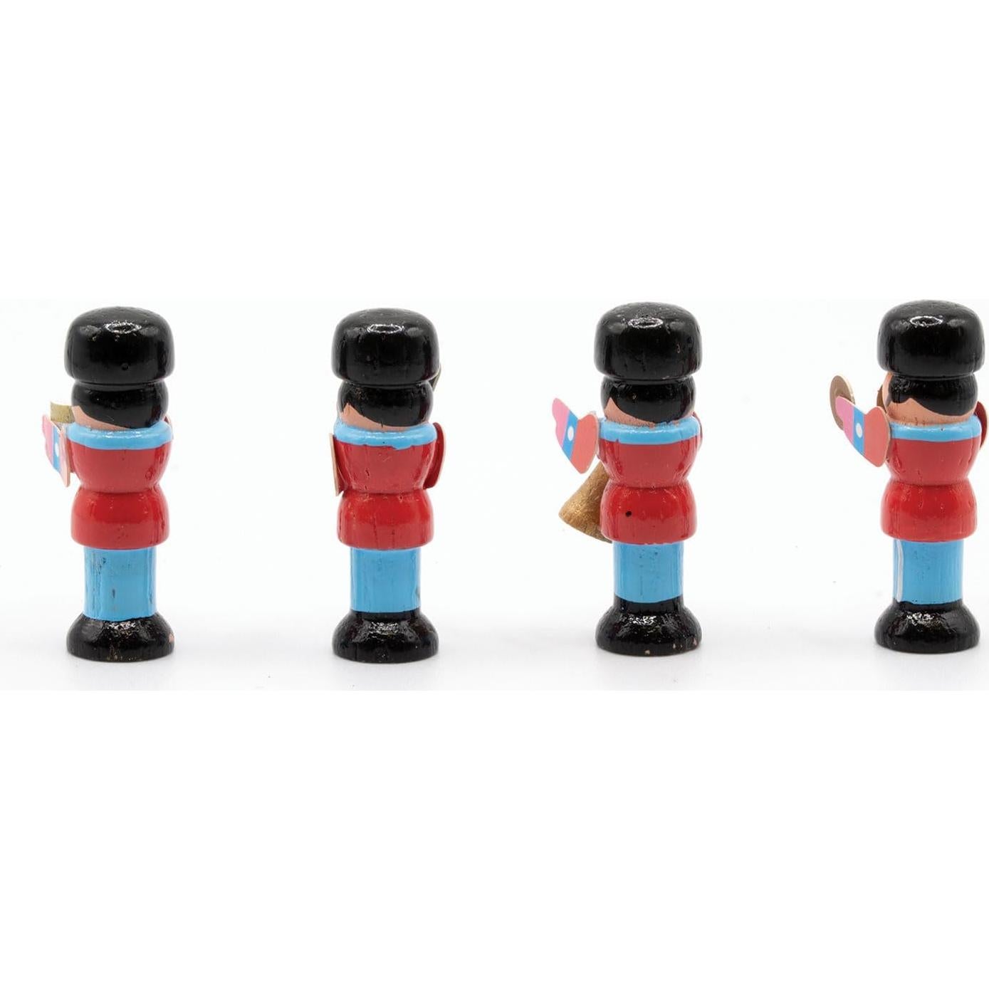 Soldados de juguete miniatura Handley House 1:12 con instrumentos