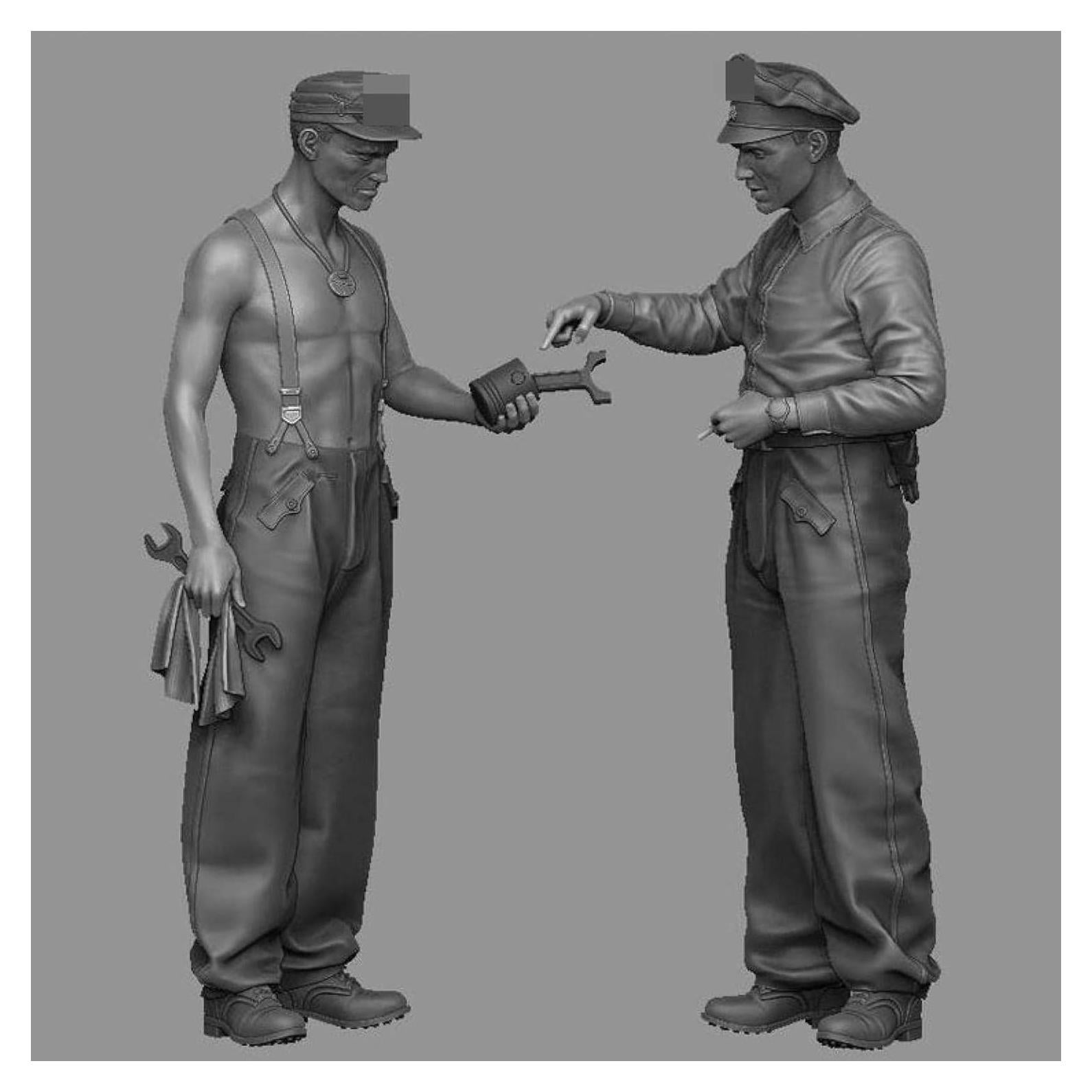 Kit de Miniatura Soldado Reparador Goodmoel 1/35 Resina