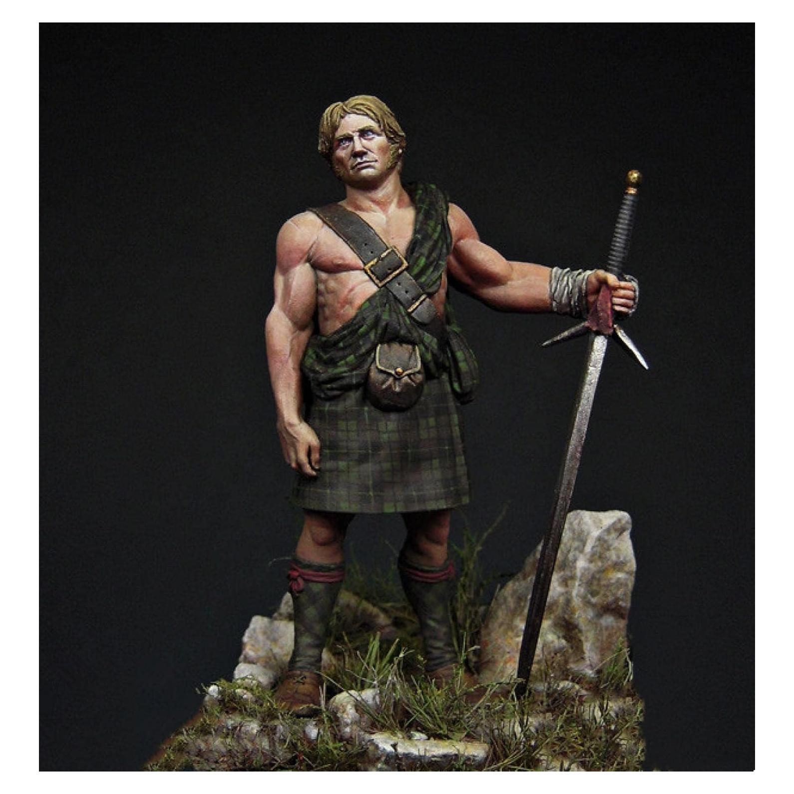 Kit de Modelo Guerrero Escocés Antiguo Goodmoel 54mm Resina