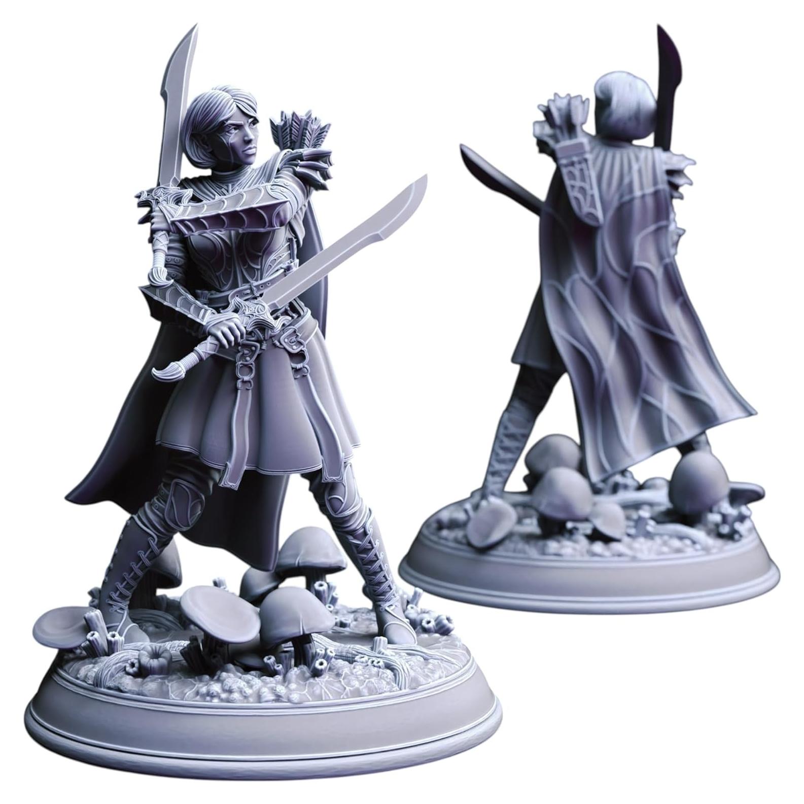 Miniatura Sin Pintar Drow Femenino DM Stash - 113g