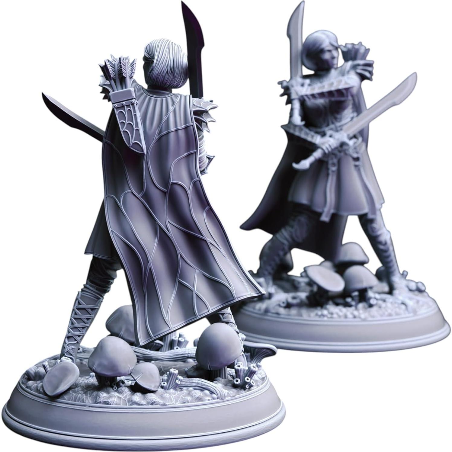 Miniatura Sin Pintar Drow Femenino DM Stash - 113g