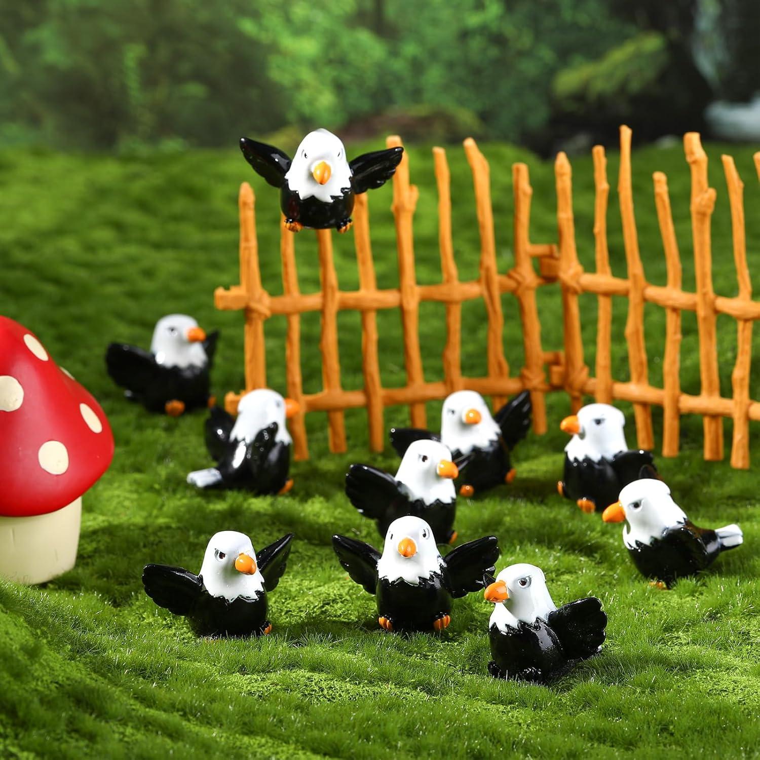 20 Mini Águilas Calvas de Resina - Adornos Patrióticos