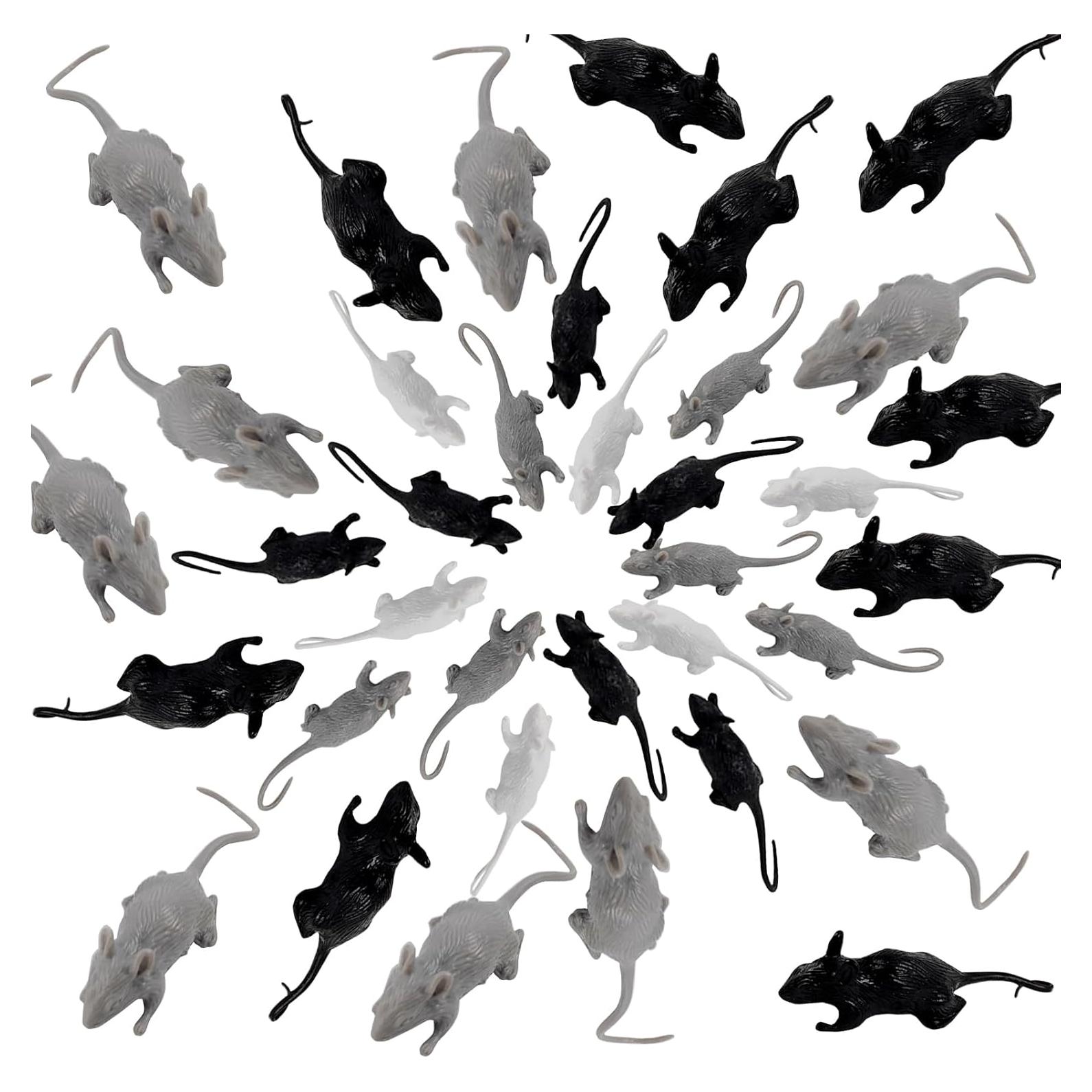 36 Juguetes de Ratas Falsas ROYHOO para Halloween y Bromas