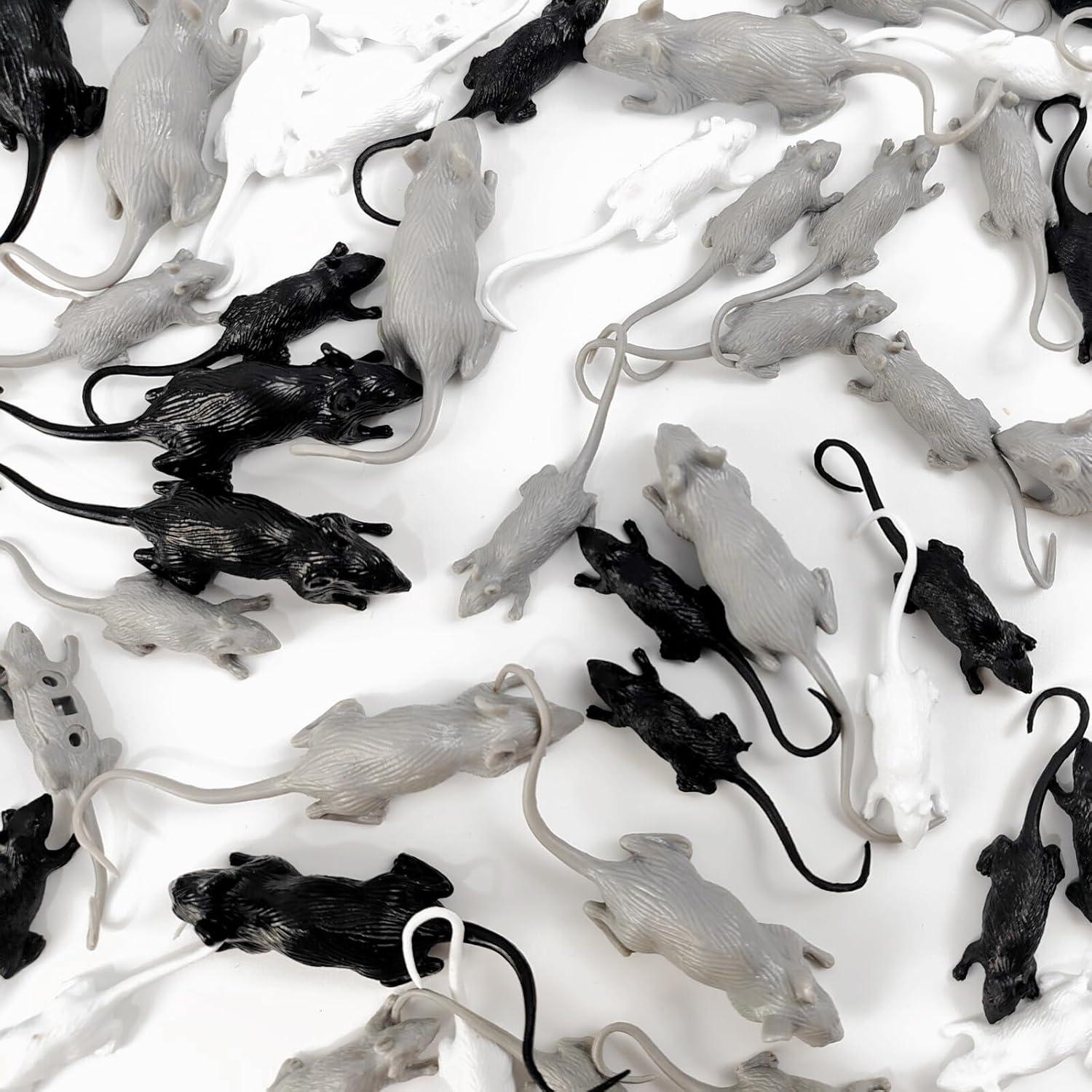 36 Juguetes de Ratas Falsas ROYHOO para Halloween y Bromas