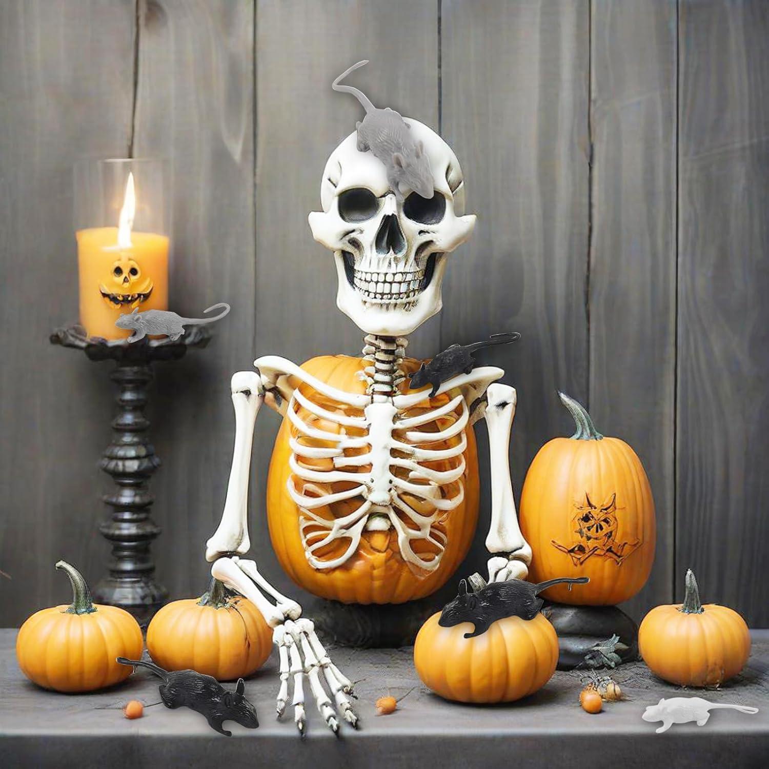 36 Juguetes de Ratas Falsas ROYHOO para Halloween y Bromas