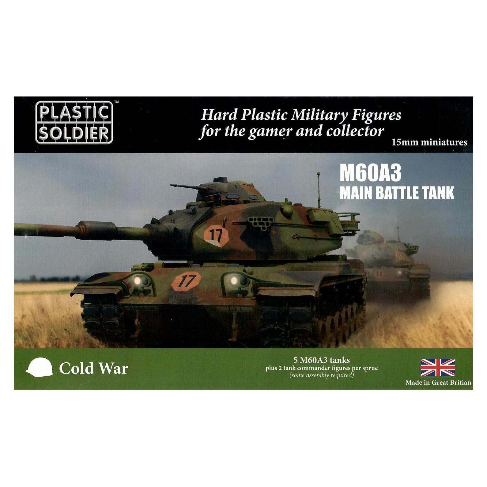 Tanque de Batalla M60A3 La Compañía Soldado de Plástico 15mm