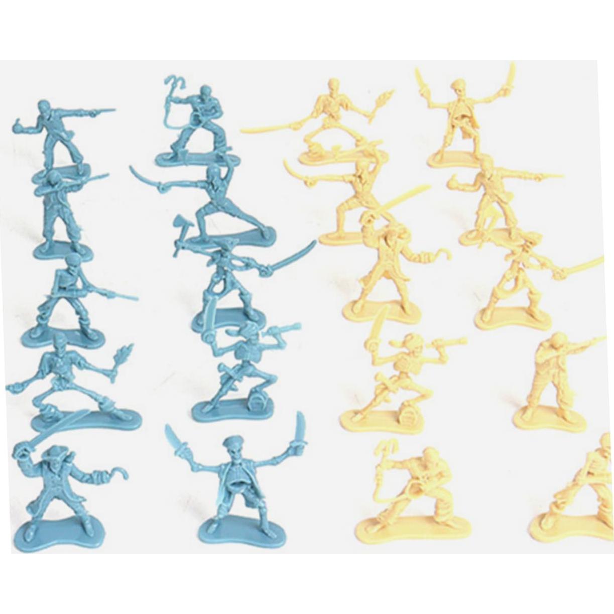 100 Figuras Miniatura de Soldados Piratas HAWILLOSCH 5.5cm