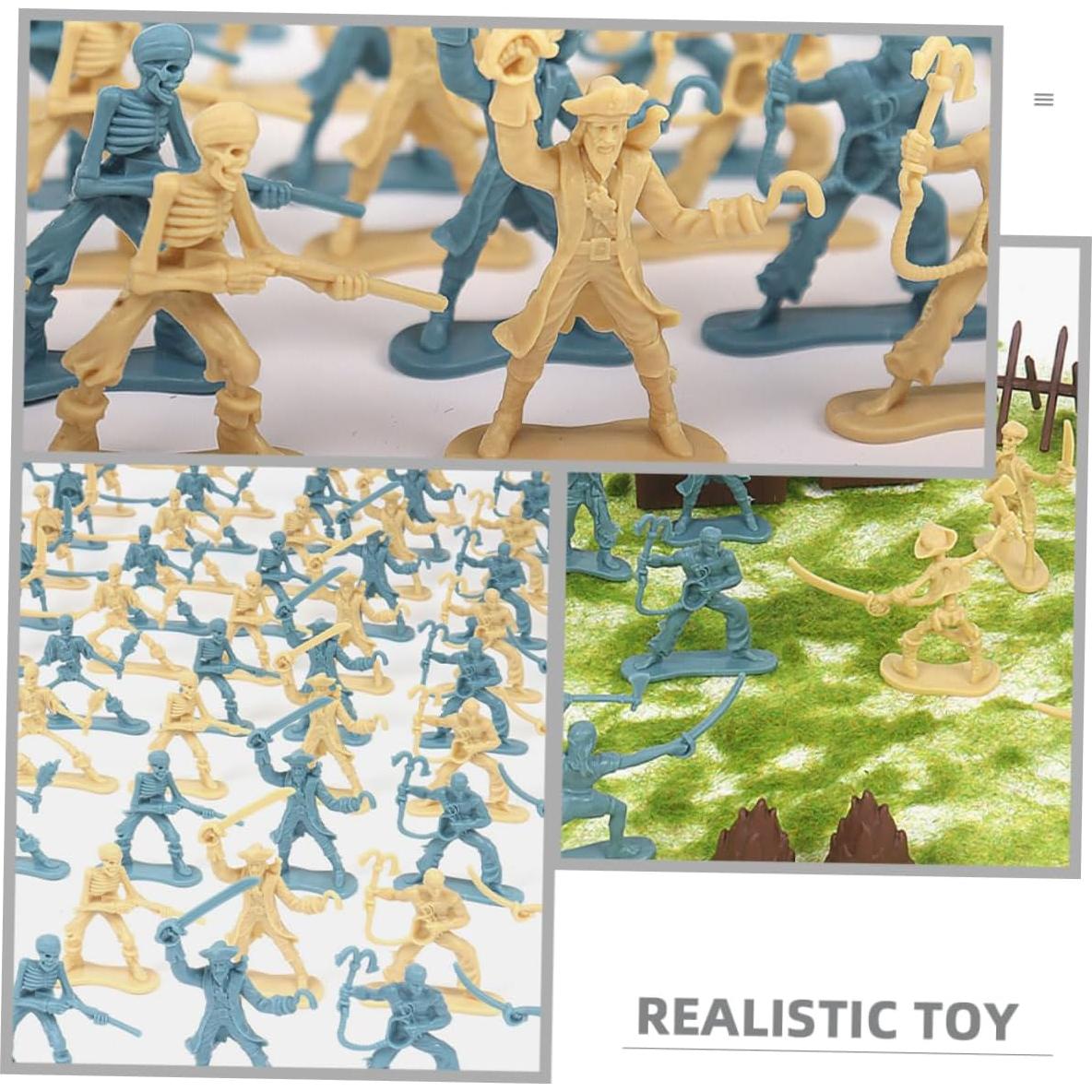 100 Figuras Miniatura de Soldados Piratas HAWILLOSCH 5.5cm