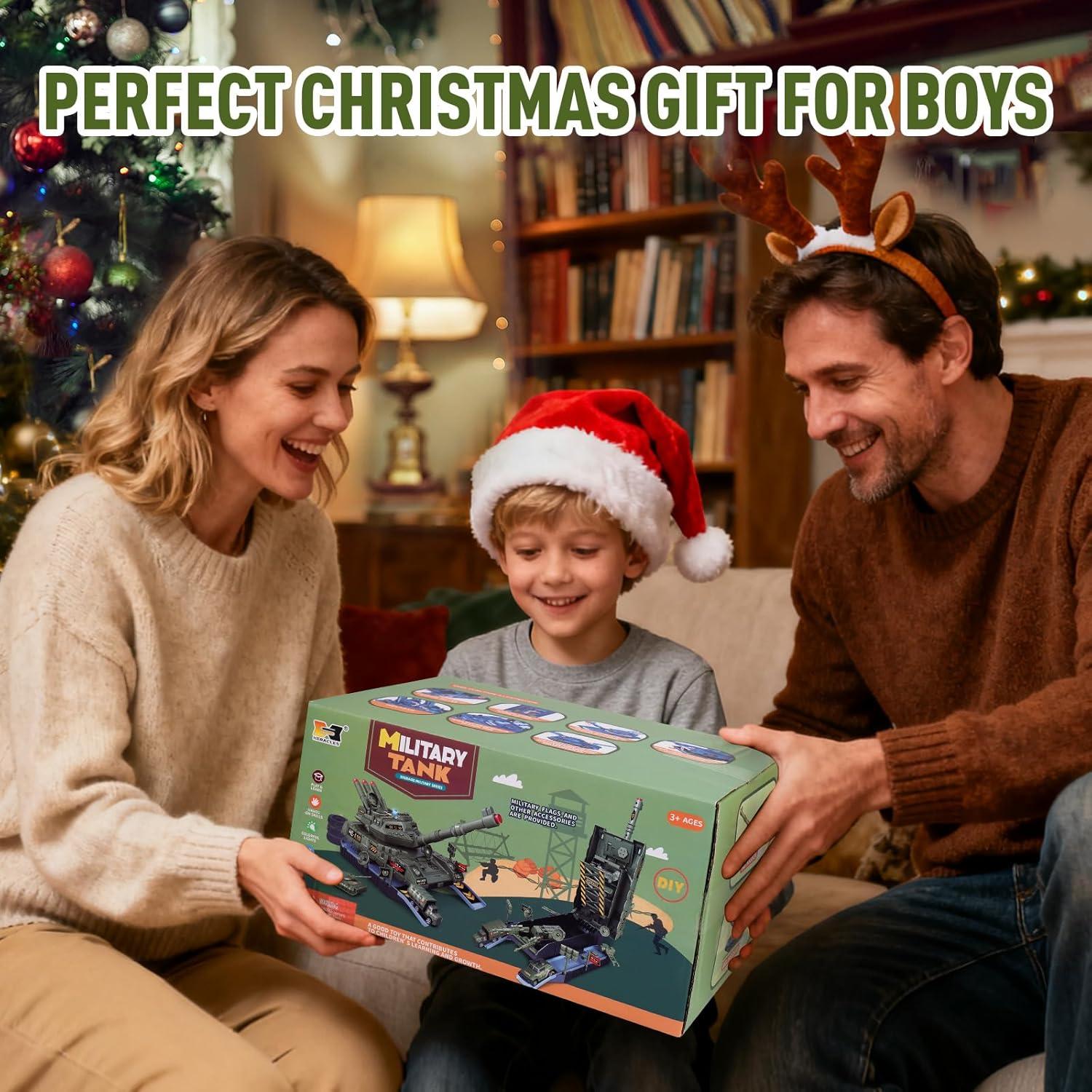 Juego de Juguetes Militares ZHYLLO con Tanque y Soldados