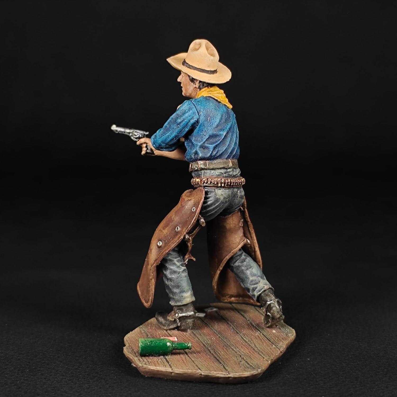Miniatura Cowboy Tom Doniphon 54mm Pintada a Mano Warrior