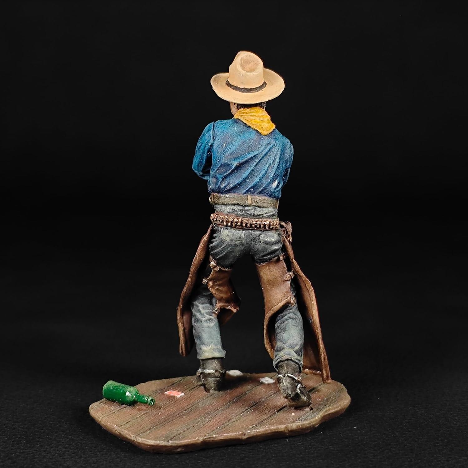 Miniatura Cowboy Tom Doniphon 54mm Pintada a Mano Warrior
