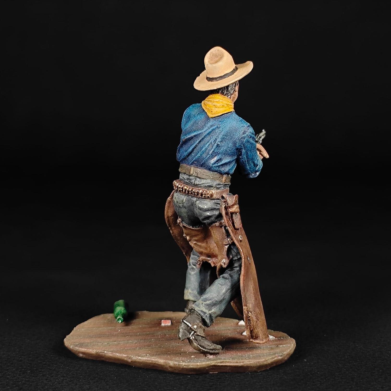 Miniatura Cowboy Tom Doniphon 54mm Pintada a Mano Warrior