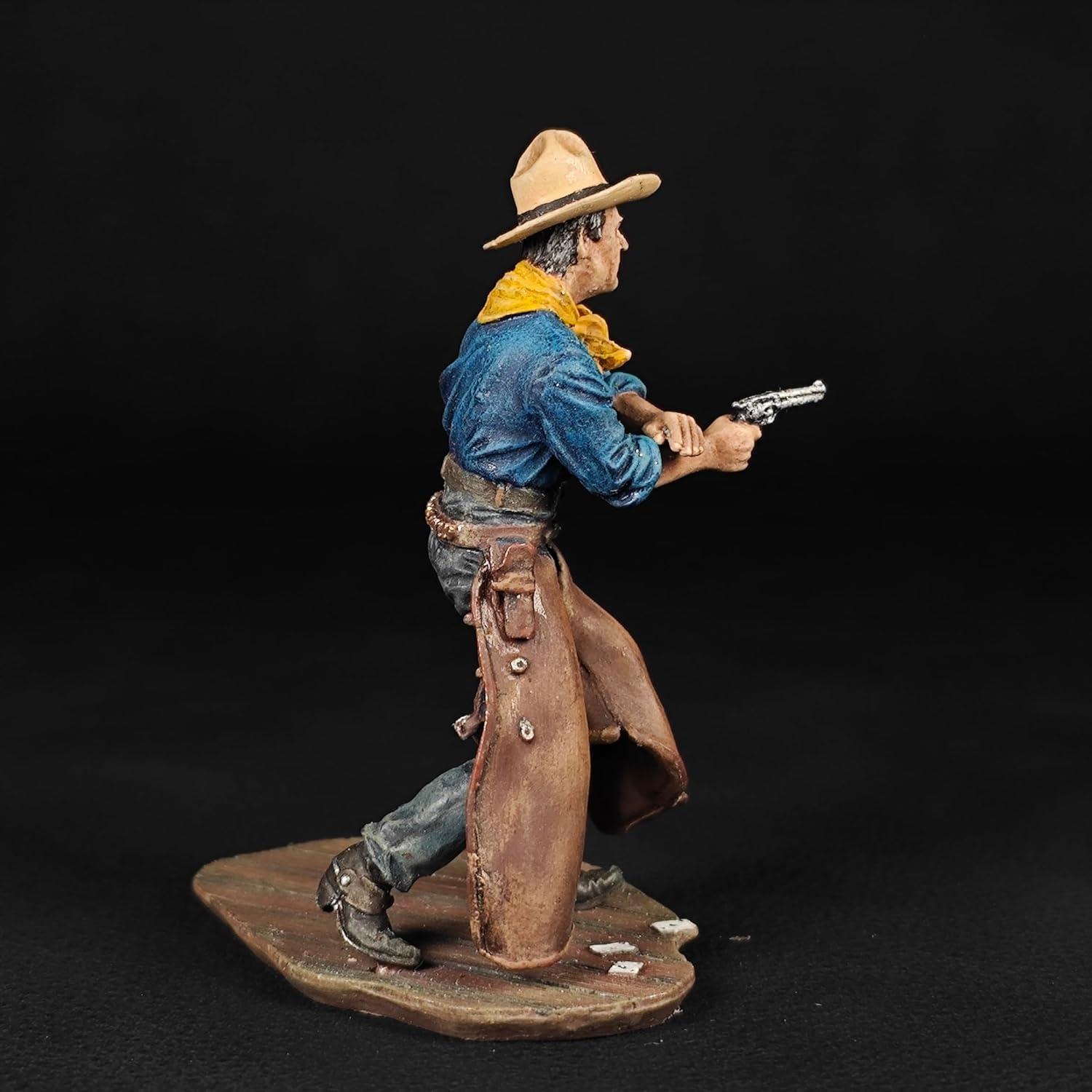 Miniatura Cowboy Tom Doniphon 54mm Pintada a Mano Warrior