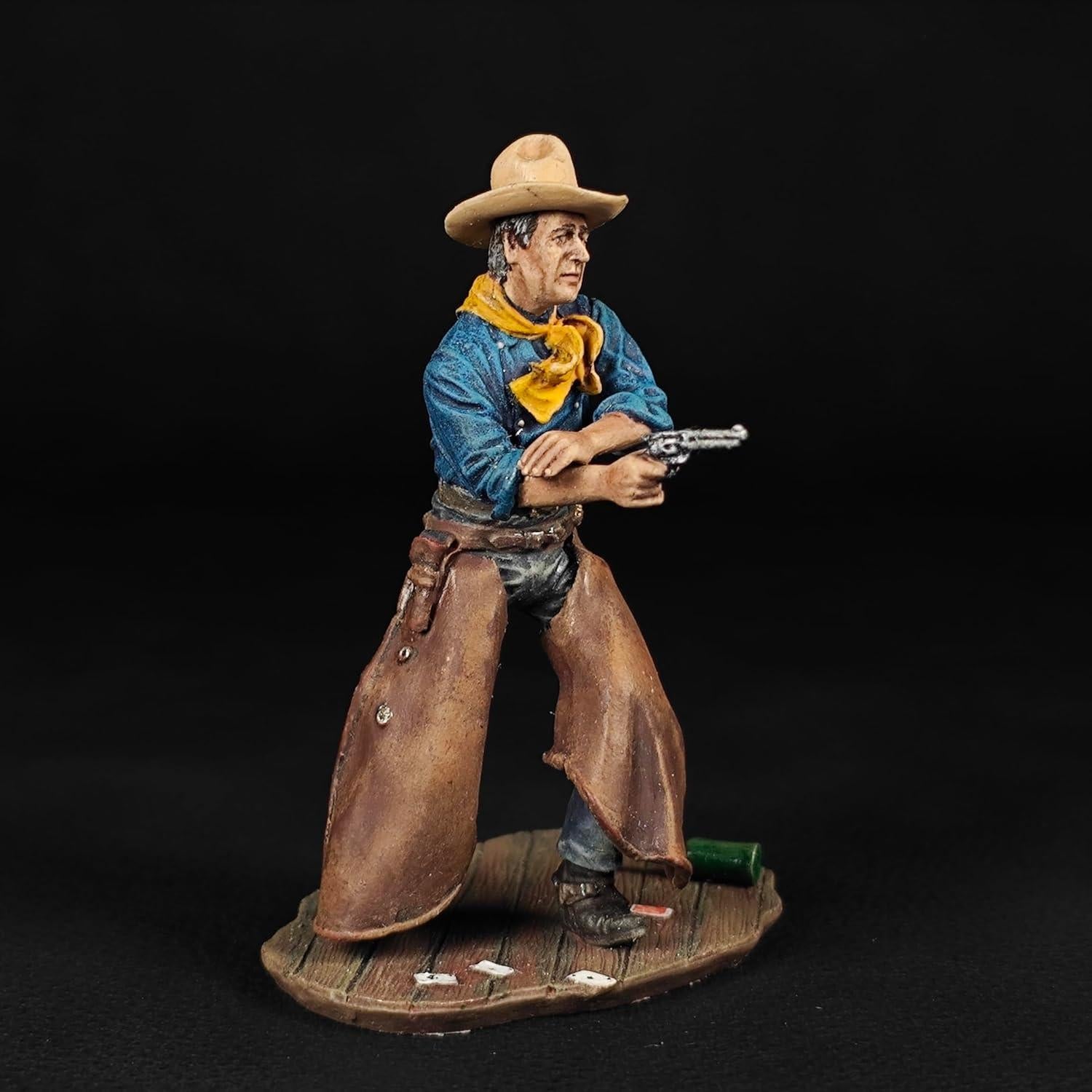 Miniatura Cowboy Tom Doniphon 54mm Pintada a Mano Warrior