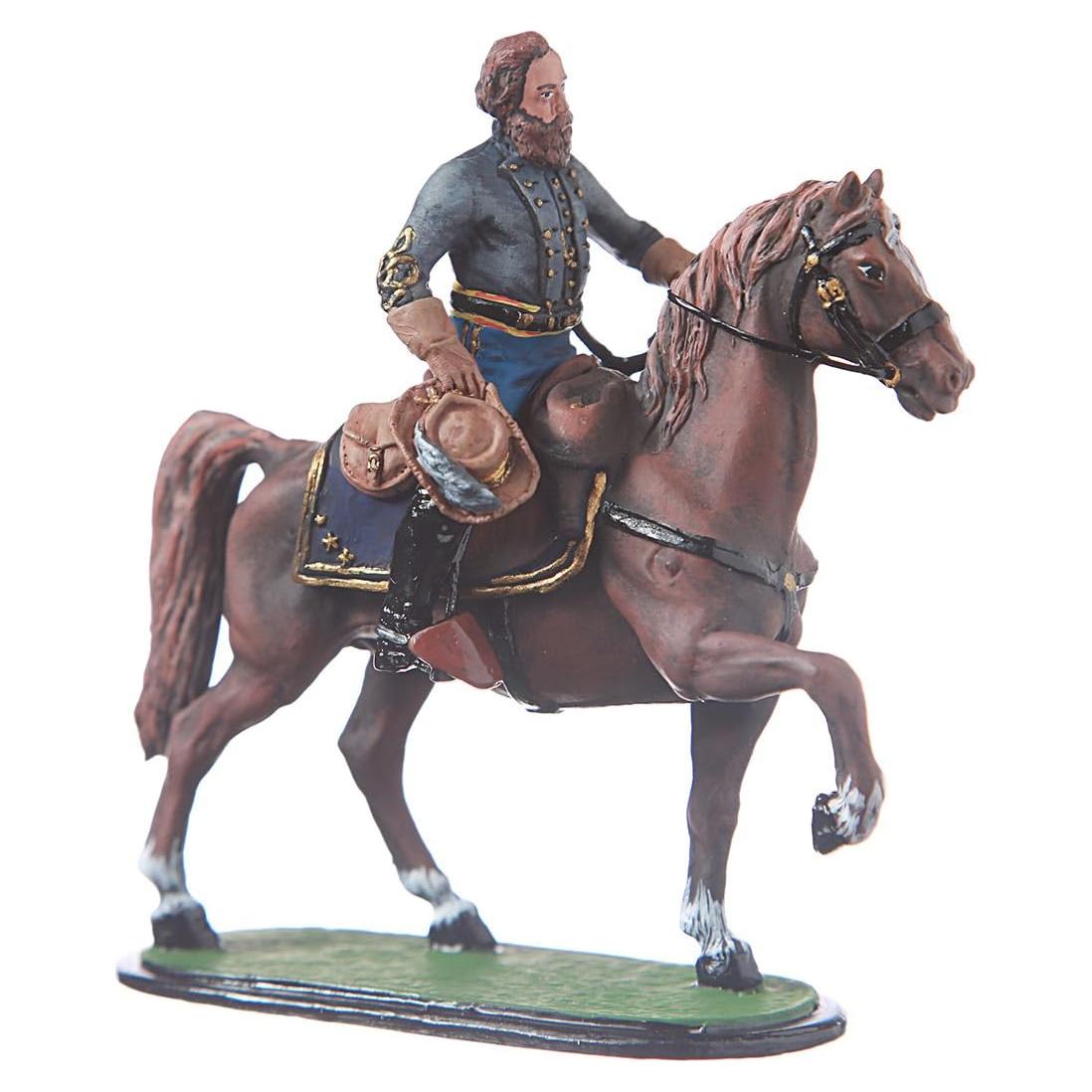 Miniatura Soldado de Estaño J.E.B. Stuart 54mm Pintada a Mano