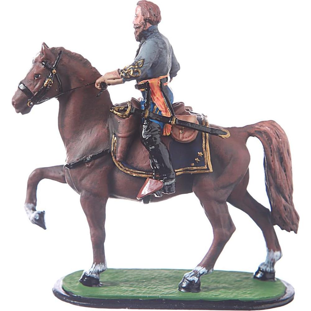 Miniatura Soldado de Estaño J.E.B. Stuart 54mm Pintada a Mano