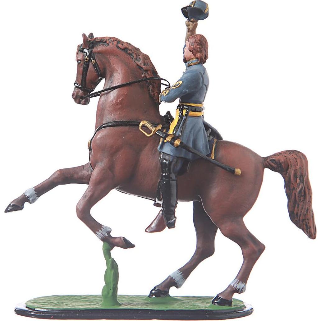 Miniatura Soldado de Estaño Confederados General Pickett 54mm