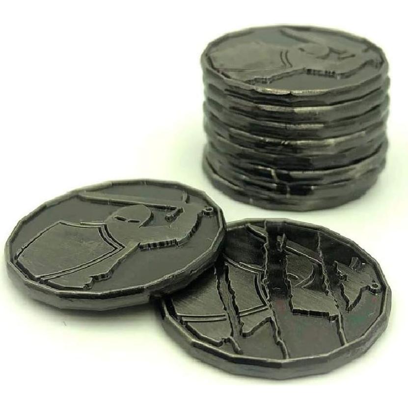 Fichas de Personaje D&D Metal 2.54 cm - Dice Dungeons (Paquete de 5)