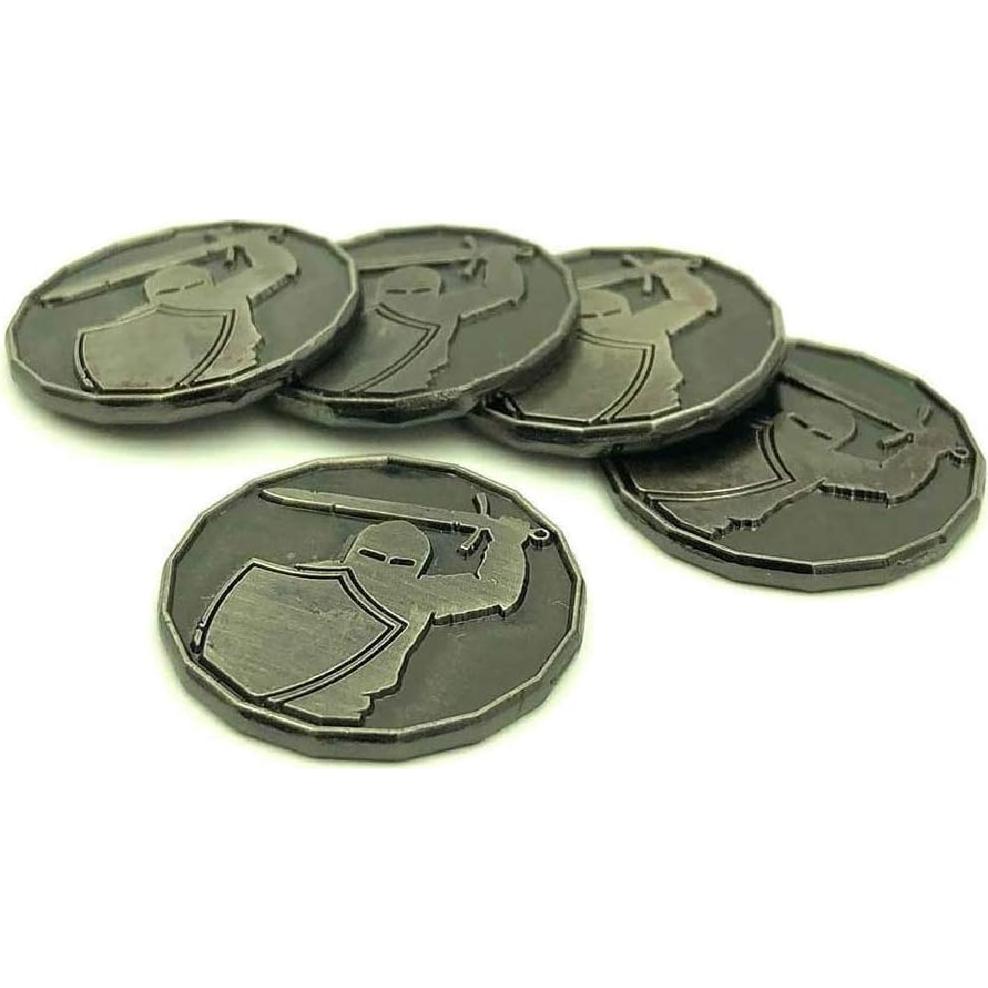 Fichas de Personaje D&D Metal 2.54 cm - Dice Dungeons (Paquete de 5)