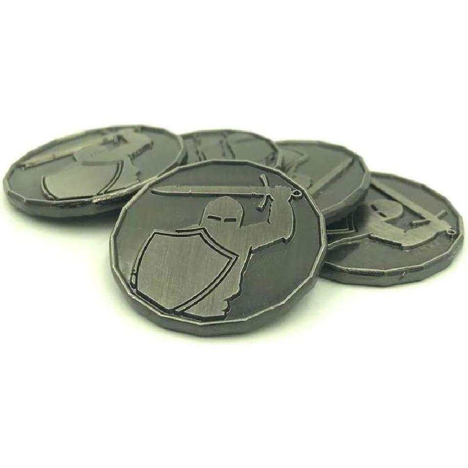 Fichas de Personaje D&D Metal 2.54 cm - Dice Dungeons (Paquete de 5)