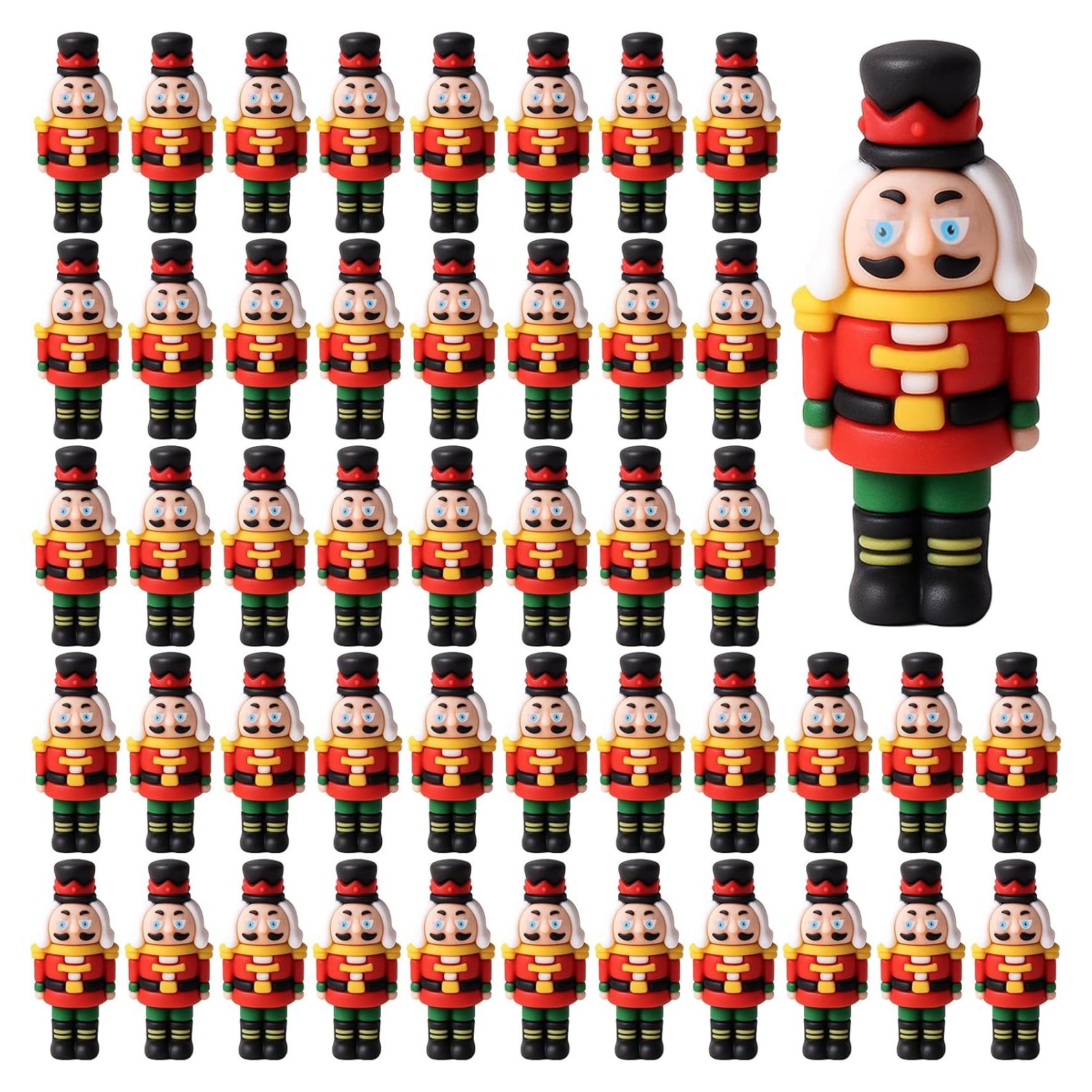 50 Piezas Adorno Cascanueces Navidad GGSTDDUP Miniatura