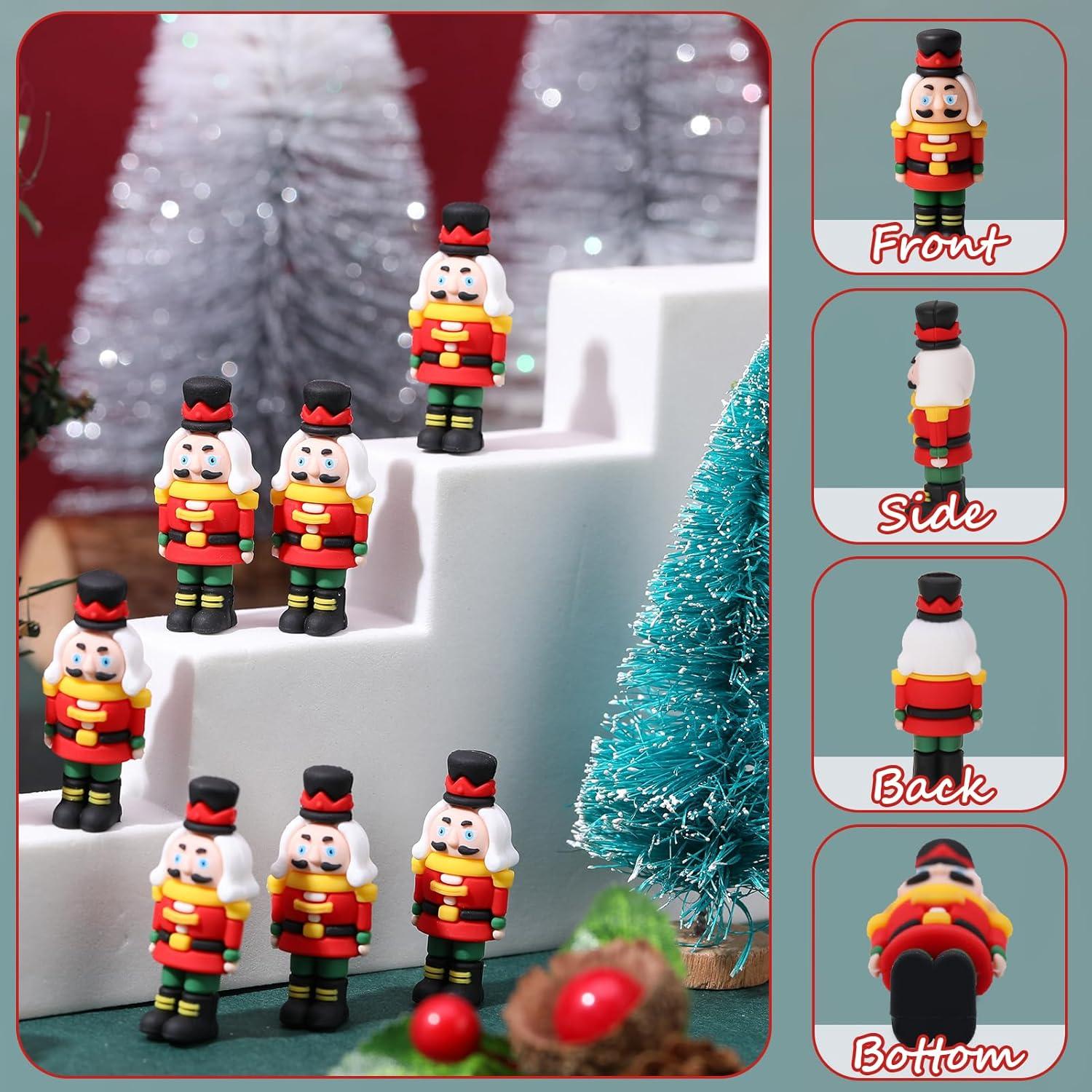 50 Piezas Adorno Cascanueces Navidad GGSTDDUP Miniatura